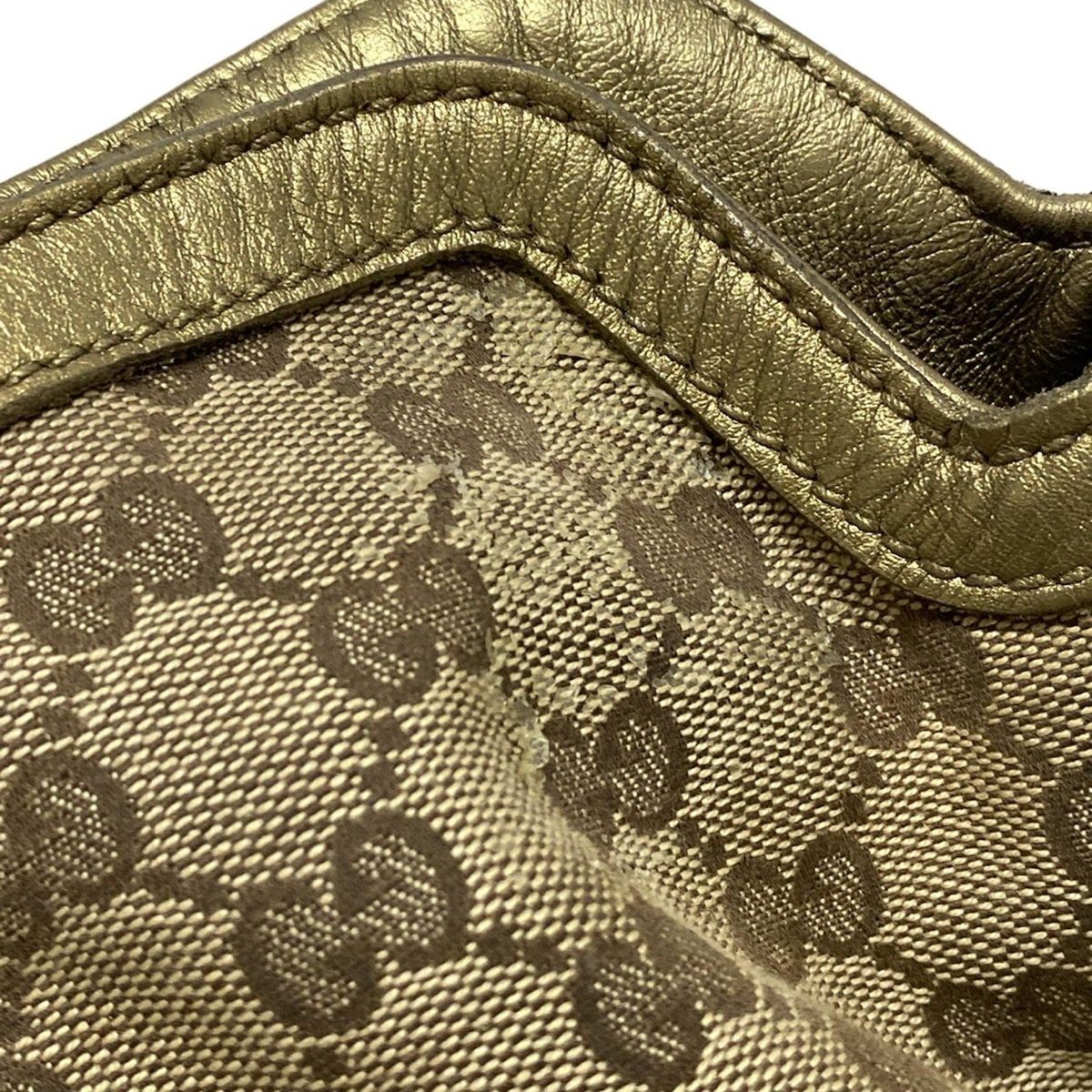 GUCCI(グッチ) ハンドバッグ インディ/GG柄 185566 ベージュ×ブラウン