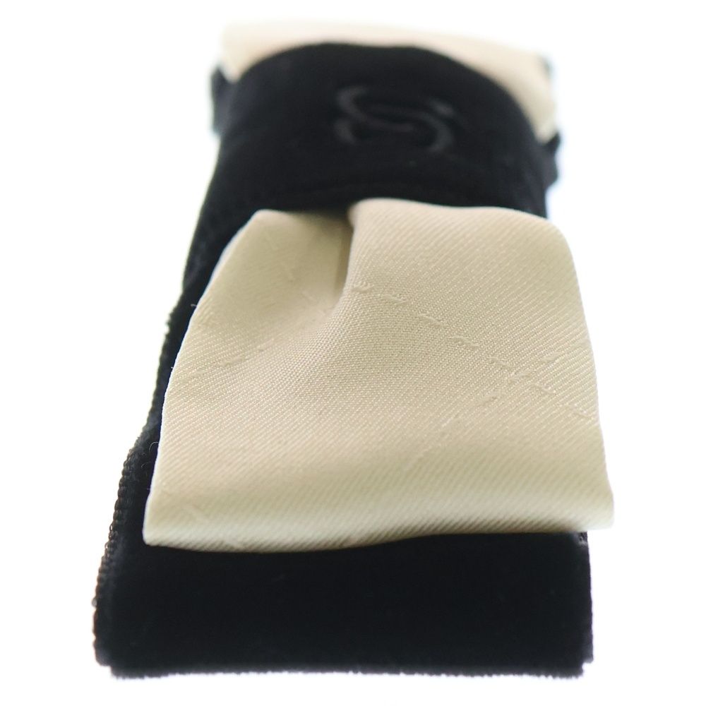 CHANEL (シャネル) ココマーク リボン バレッタ ヘアアクセ ホワイト