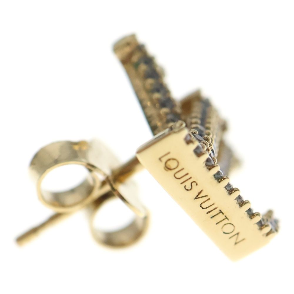 LOUIS VUITTON (ルイヴィトン) ピアス・LV アイコニック ストラス GP