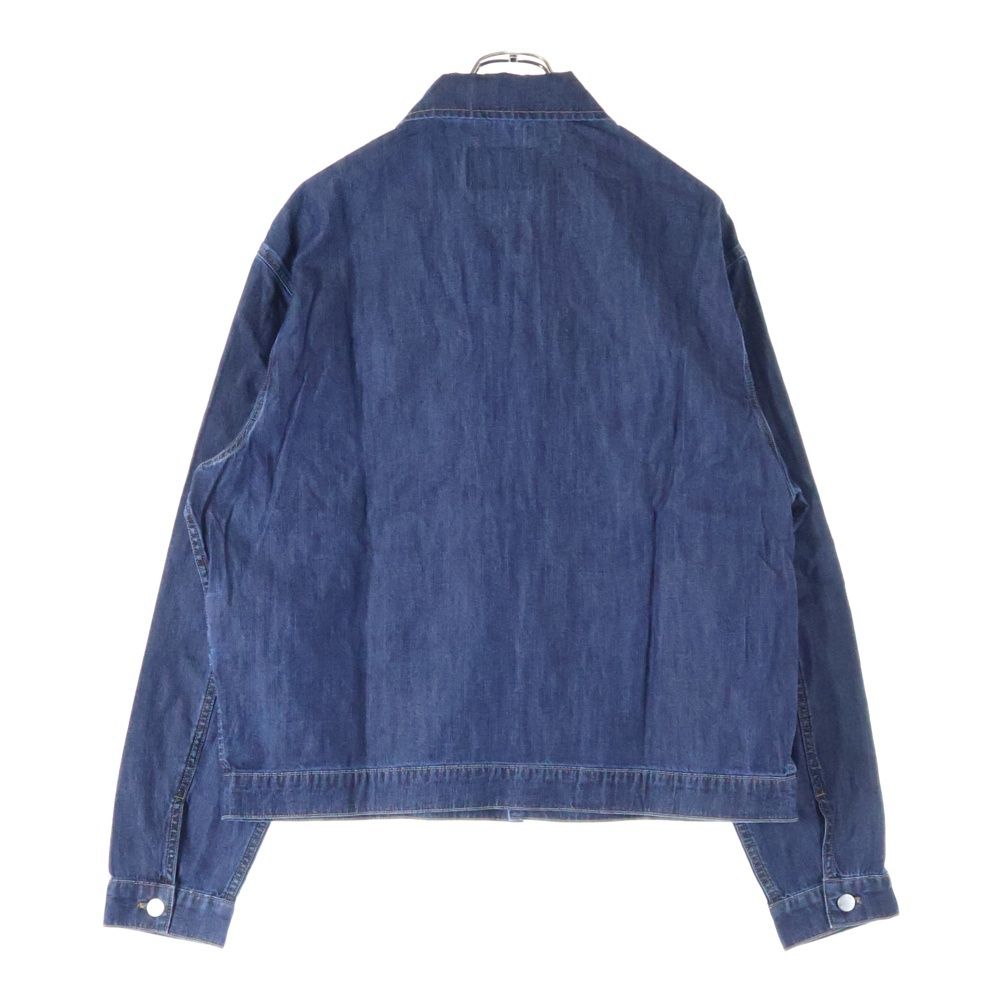 PRADAプラダ　デニムジャケットブルゾンインディゴブルー　Lサイズ　Gジャン PRADAプラダ デニムジャケットブルゾンインディゴブルー Lサイズ G