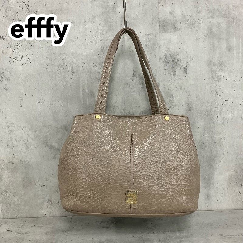 efffy エフィー ハンドバッグ トートバッグ 本革 シュリンクレザー 