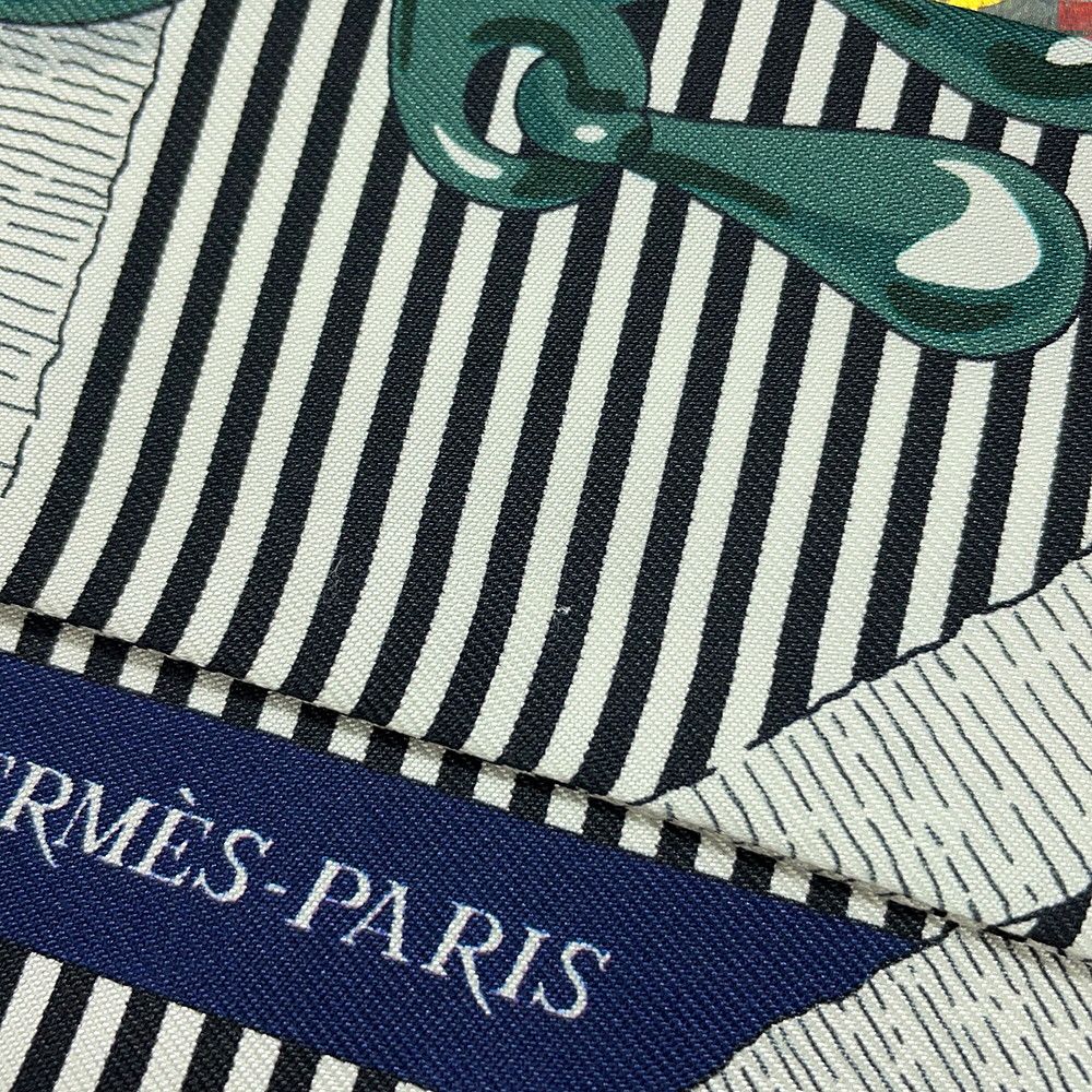 美品　エルメス　ツイリー　Mors a jouets chemise スカーフ HERMES エルメス ツイリー Mors a jouets chemise スカーフ HERMES