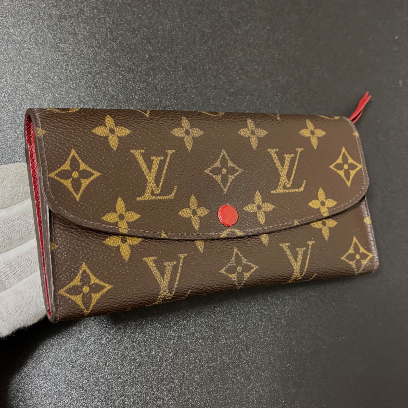 u65 ポルトフォイユ エミリー モノグラム フーシャ Louis Vuitton ルイ