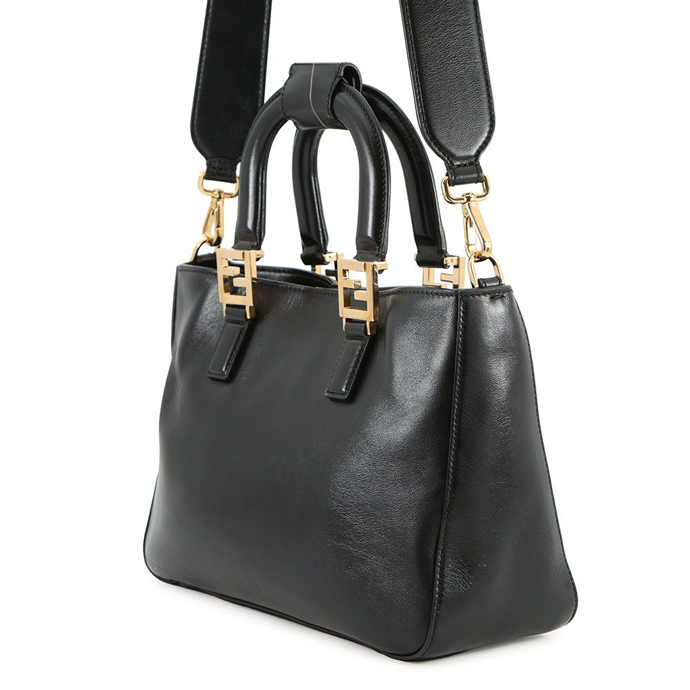 フェンディ ハンドバッグ セレリア FF トート スモール レザー 8BH367