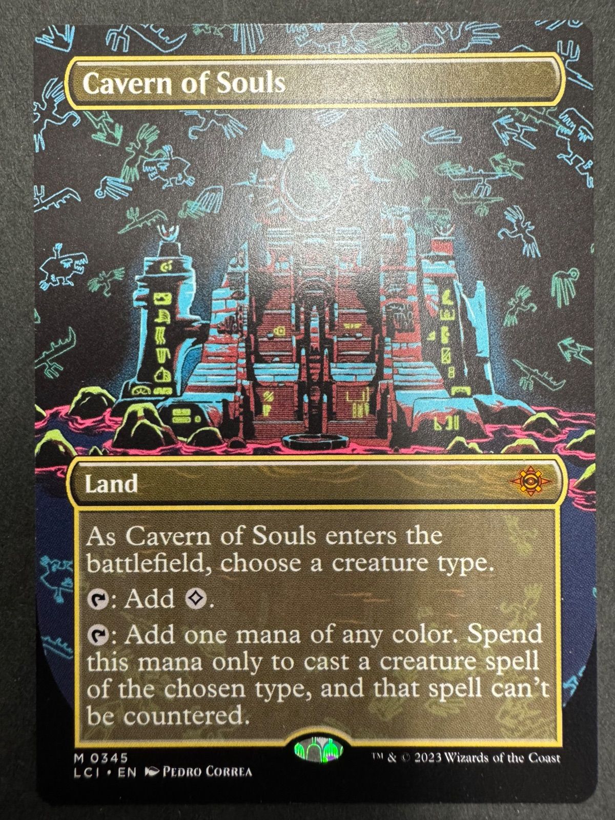 MTG 魂の洞窟 英語 ボーダーレス LCI イクサラン：失われし洞窟 Cavern