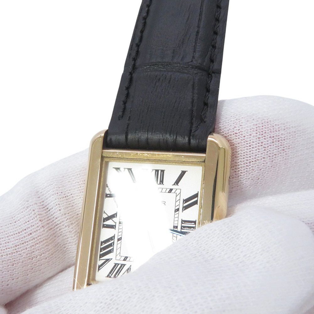 カルティエ タンクソロ SM W5200002 K18イエローゴールド/SS Cartier 