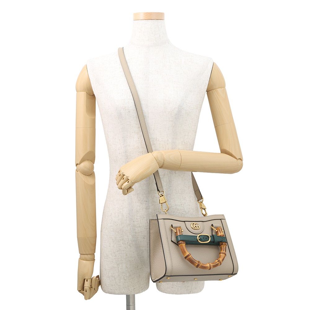 グッチ ハンドバッグ ダイアナ ミニトートバッグ バンブー レザー