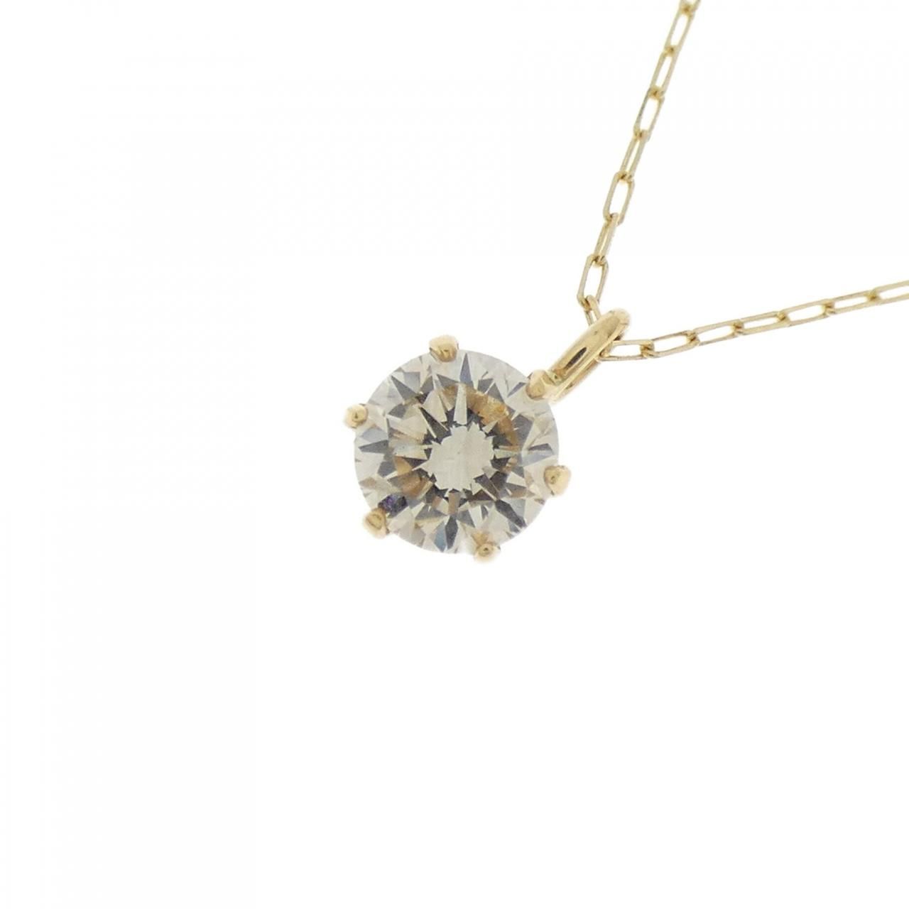 K18YG ソリティア ダイヤモンド ネックレス 0.27CT 【公式通販】