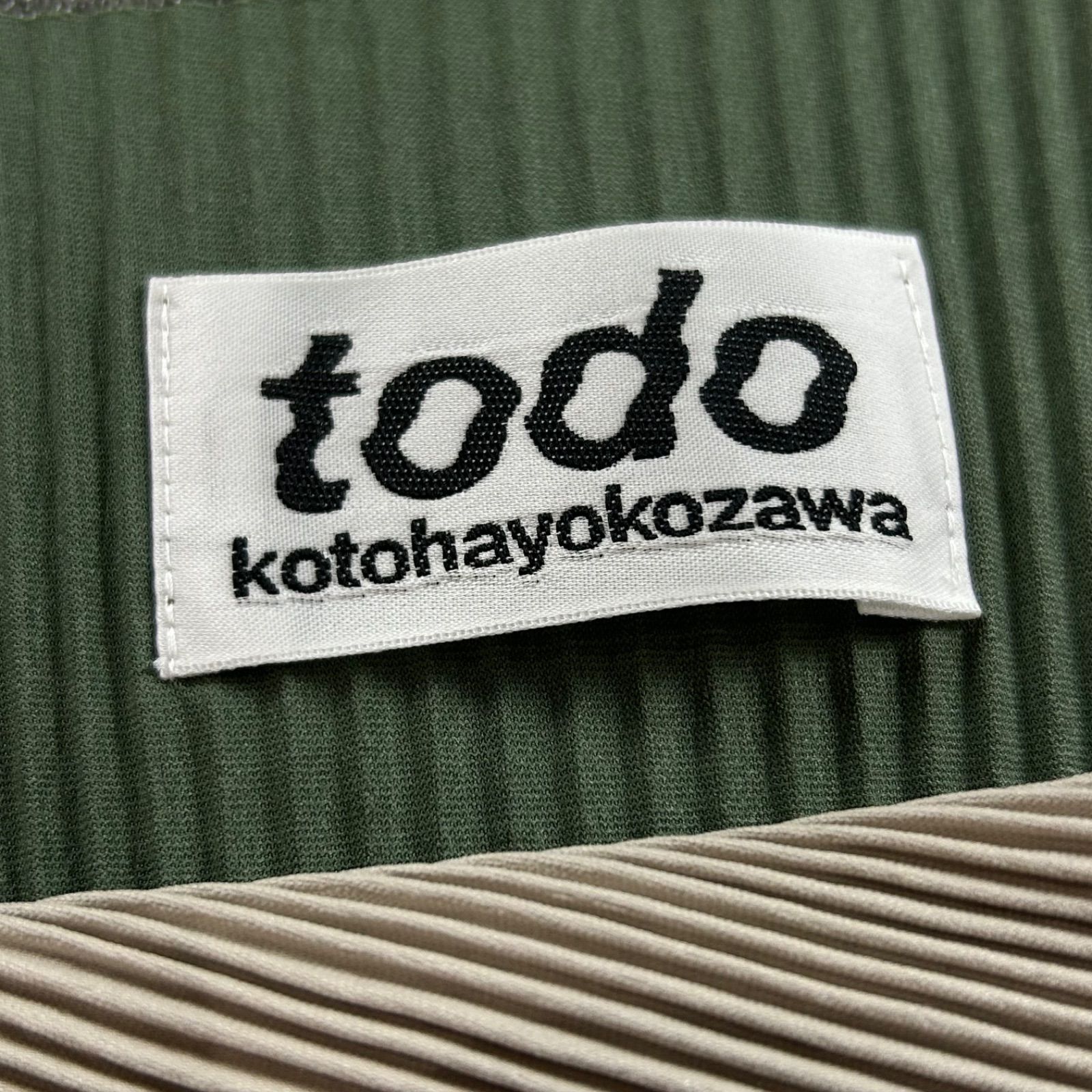 美USED 日本製 TODO kotohayokozawa コトハヨコザワ 長袖 ドレープ