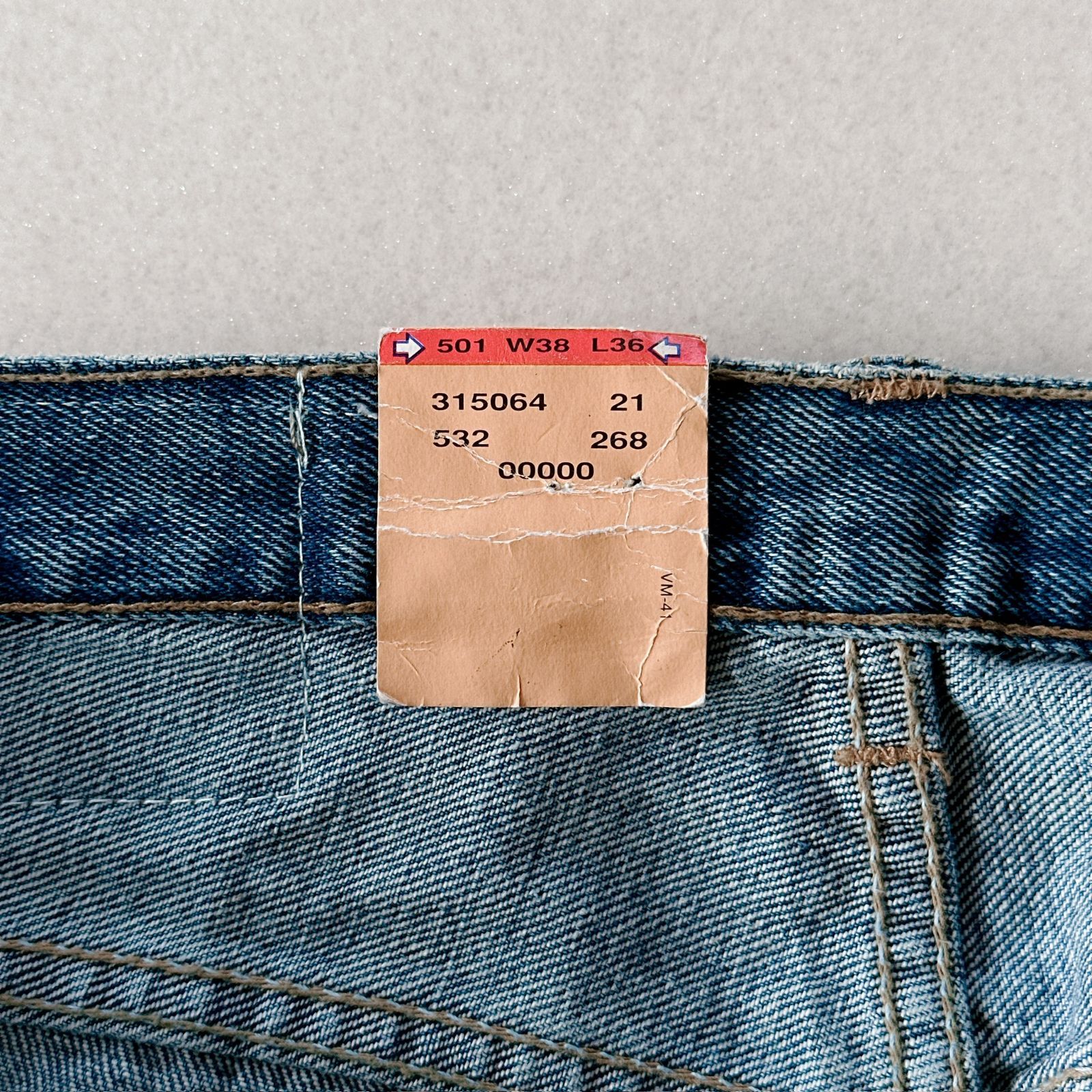 希少デッドストック】90s Levi's 501 USA製 W38 L36 1993年製 濃紺