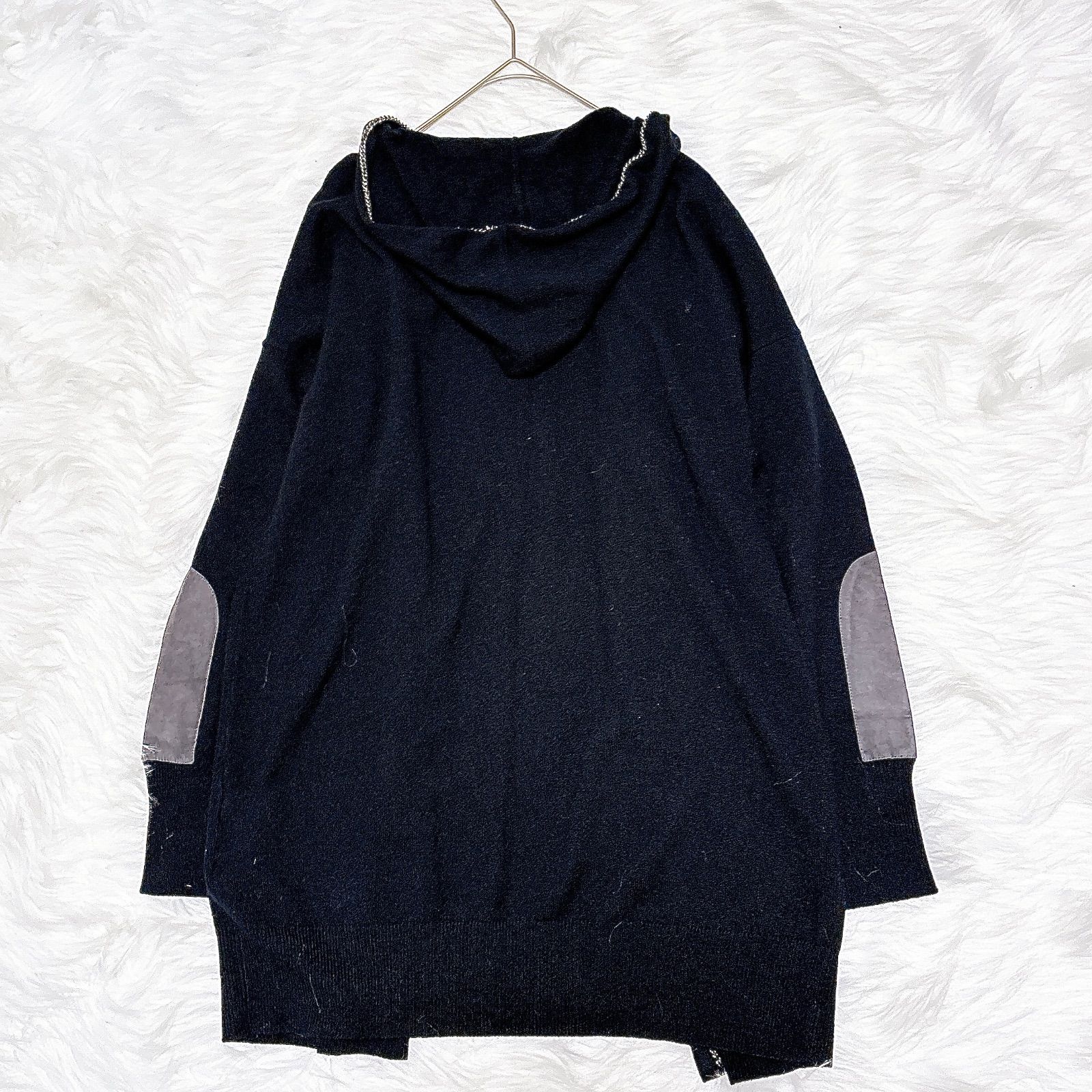 ファビアナフィリッピ フード ニット ウール シルク混 カシミヤ混 XL