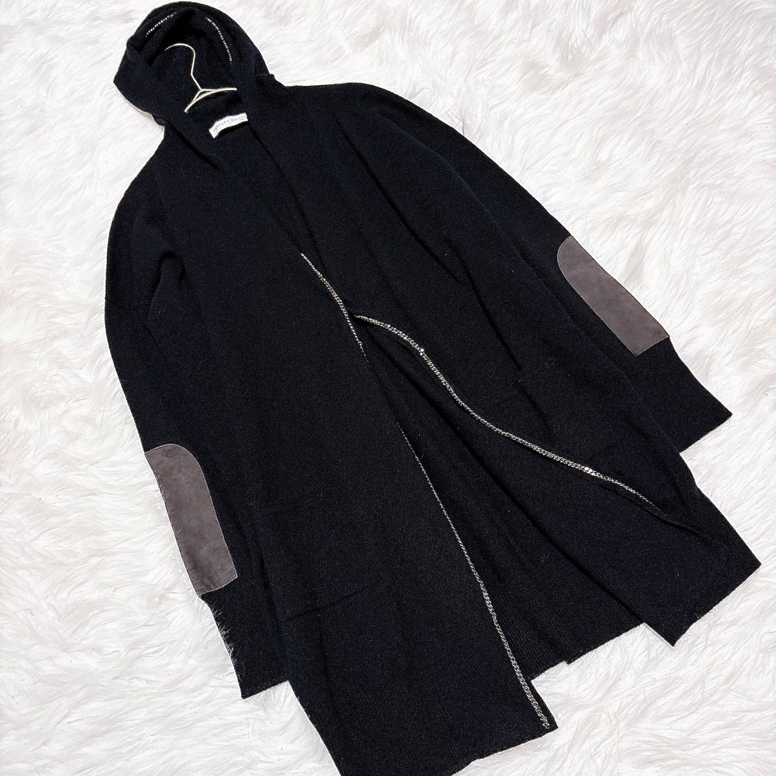 ファビアナフィリッピ フード ニット ウール シルク混 カシミヤ混 XL