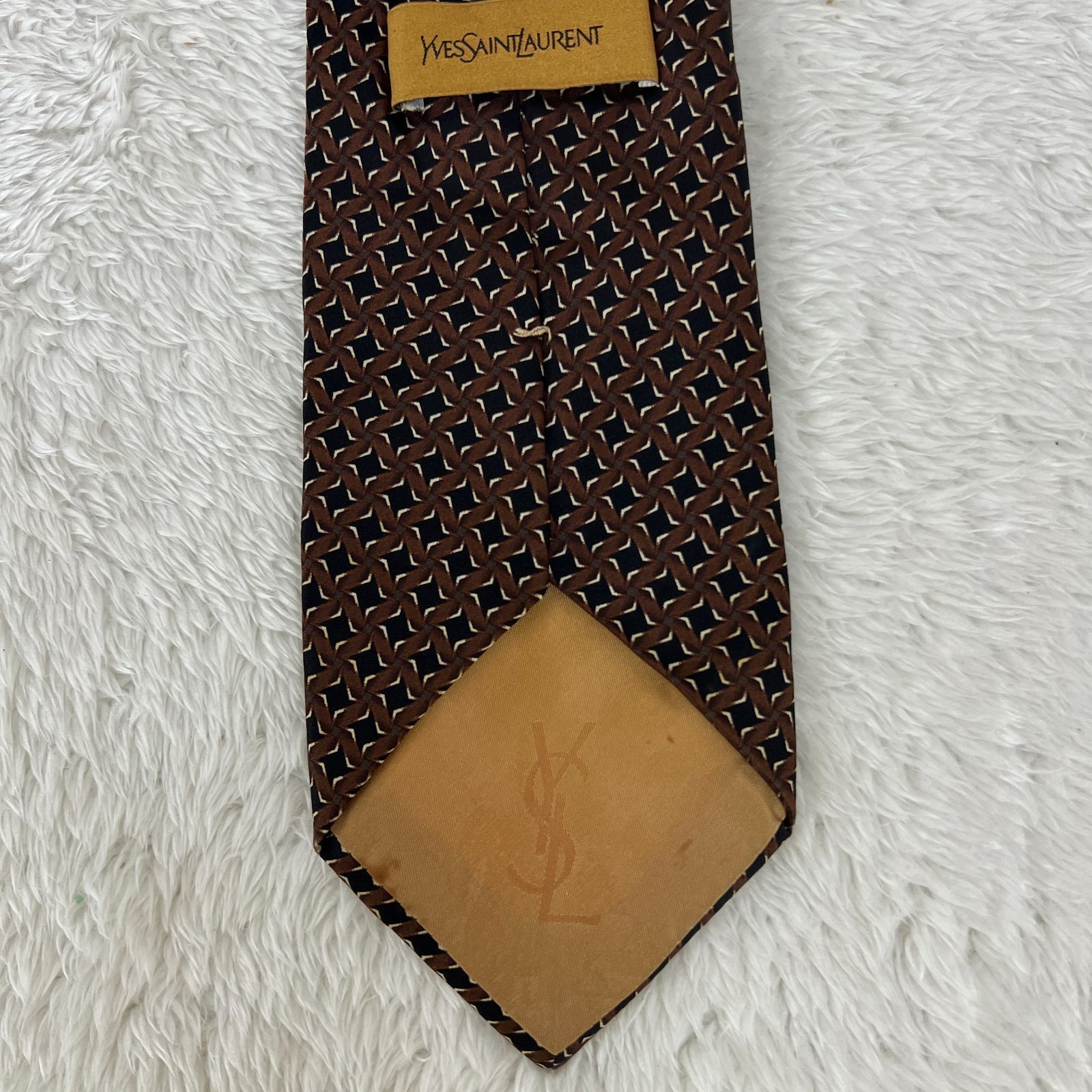 美品》YVES SAINT LAURENT (イヴサンローラン) シルクネクタイ