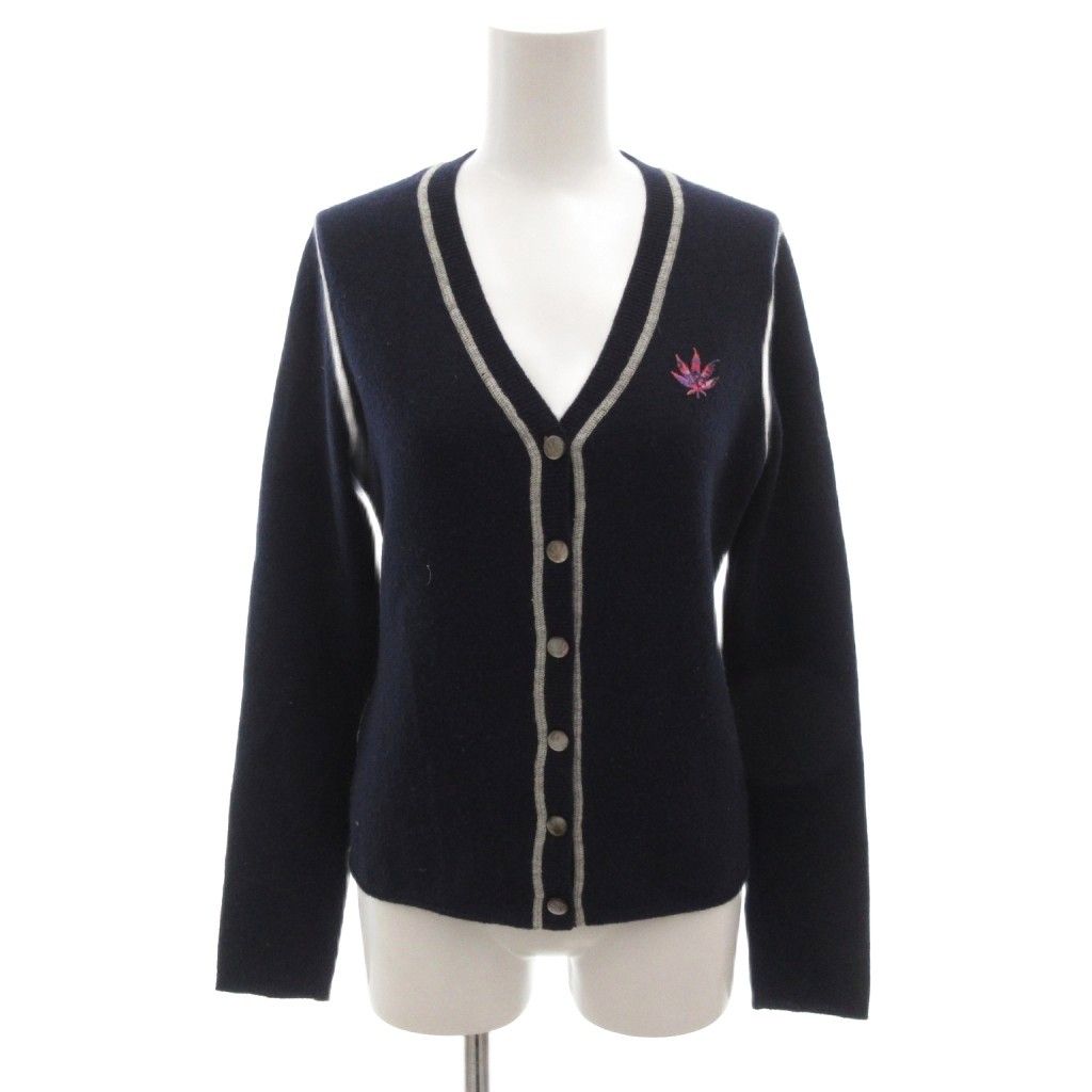 ★ルシアンペラフィネ カシミヤ100% カーディガン ピンク 国内正規品 ルシアンペラフィネ LUCIEN PELLAT-FINET Vネックカーディガン