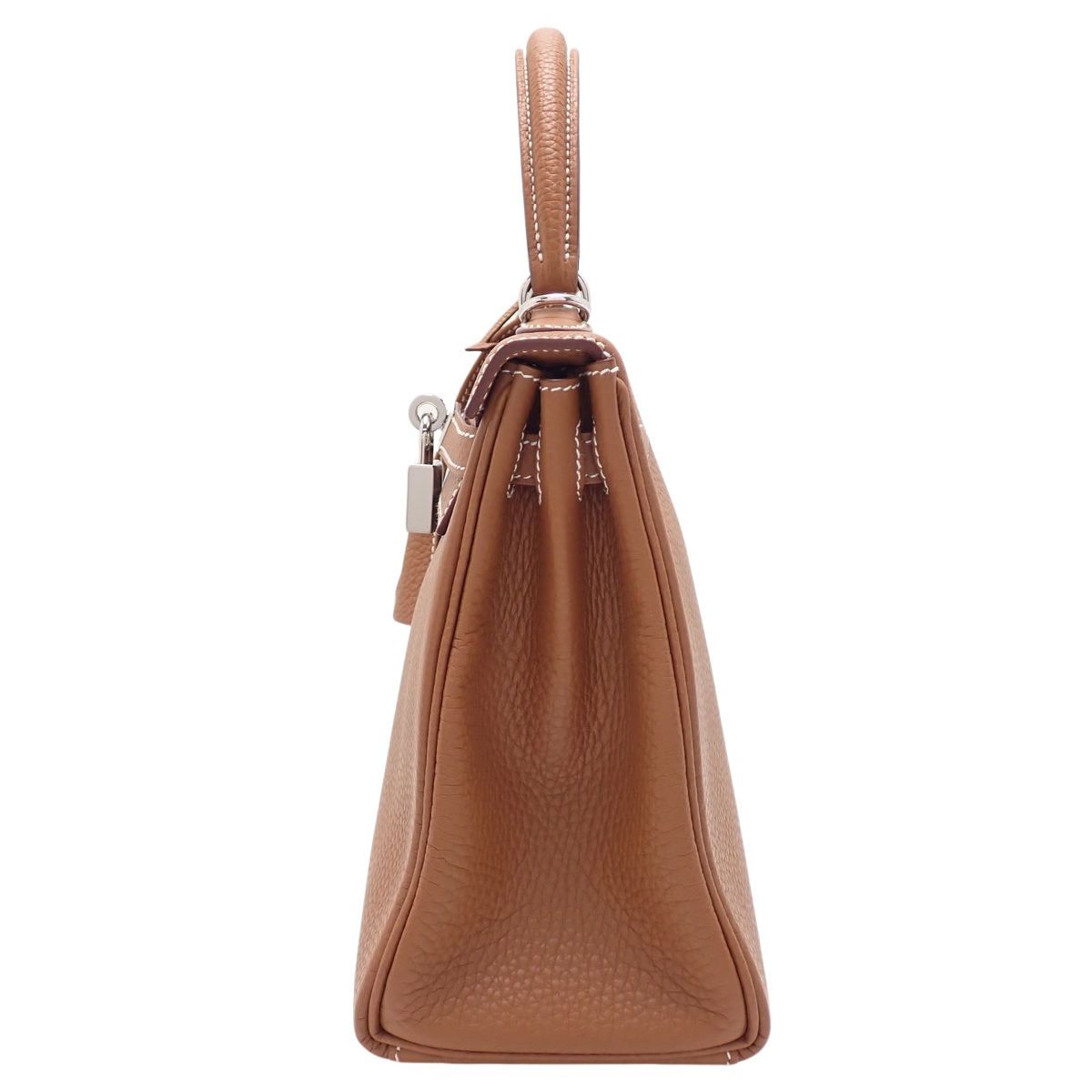 HERMES(エルメス) ケリー25 (内縫い) ゴールド ブラウン茶 トゴ