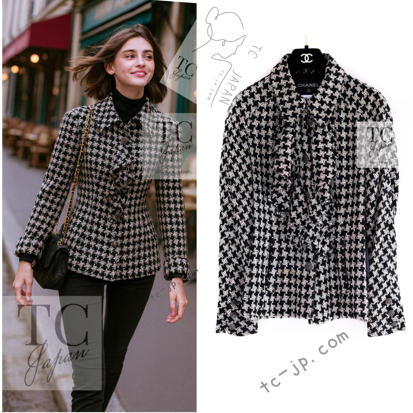 シャネル　CHANEL■ミラーCCボタン　ジャケット　34 楽天市場】極美品 CHANEL シャネル ツイード ジャケット マルチカラー