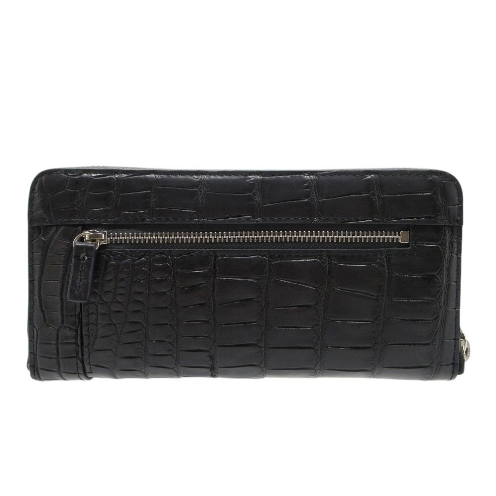 クロコ ラウンドファスナー 長財布 メンズ長財布 | 通販・人気