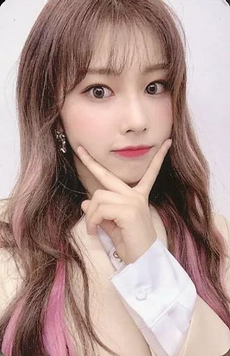 中古】コレクションカード(女性)/ IZ*ONE/カン・ヘウォン/左手顎・裏面