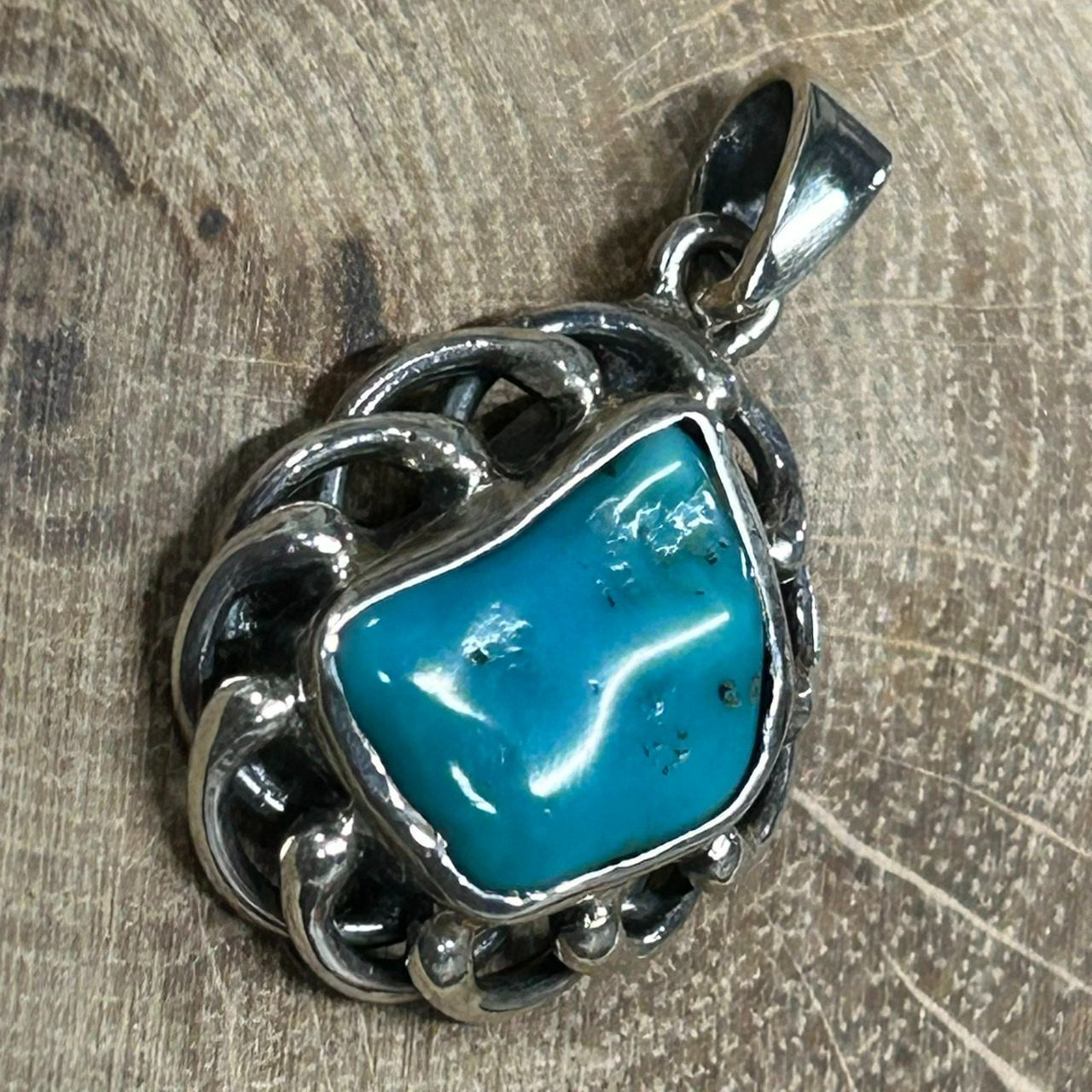 新品未使用 Silver925 ターコイズ ペンダントトップ シルバー925