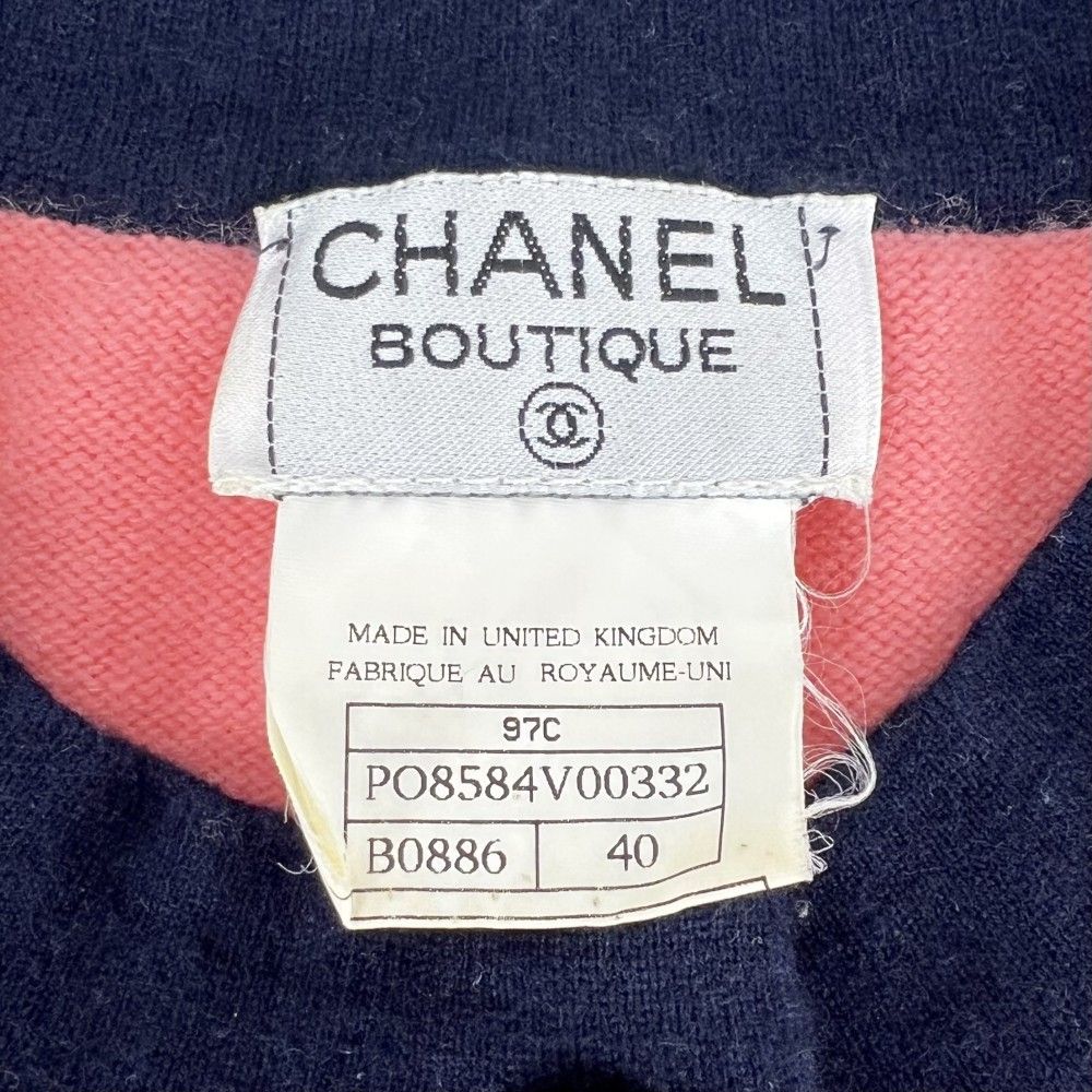 在庫一掃】 シャネル ニット レディース ココマーク バイカラー 服