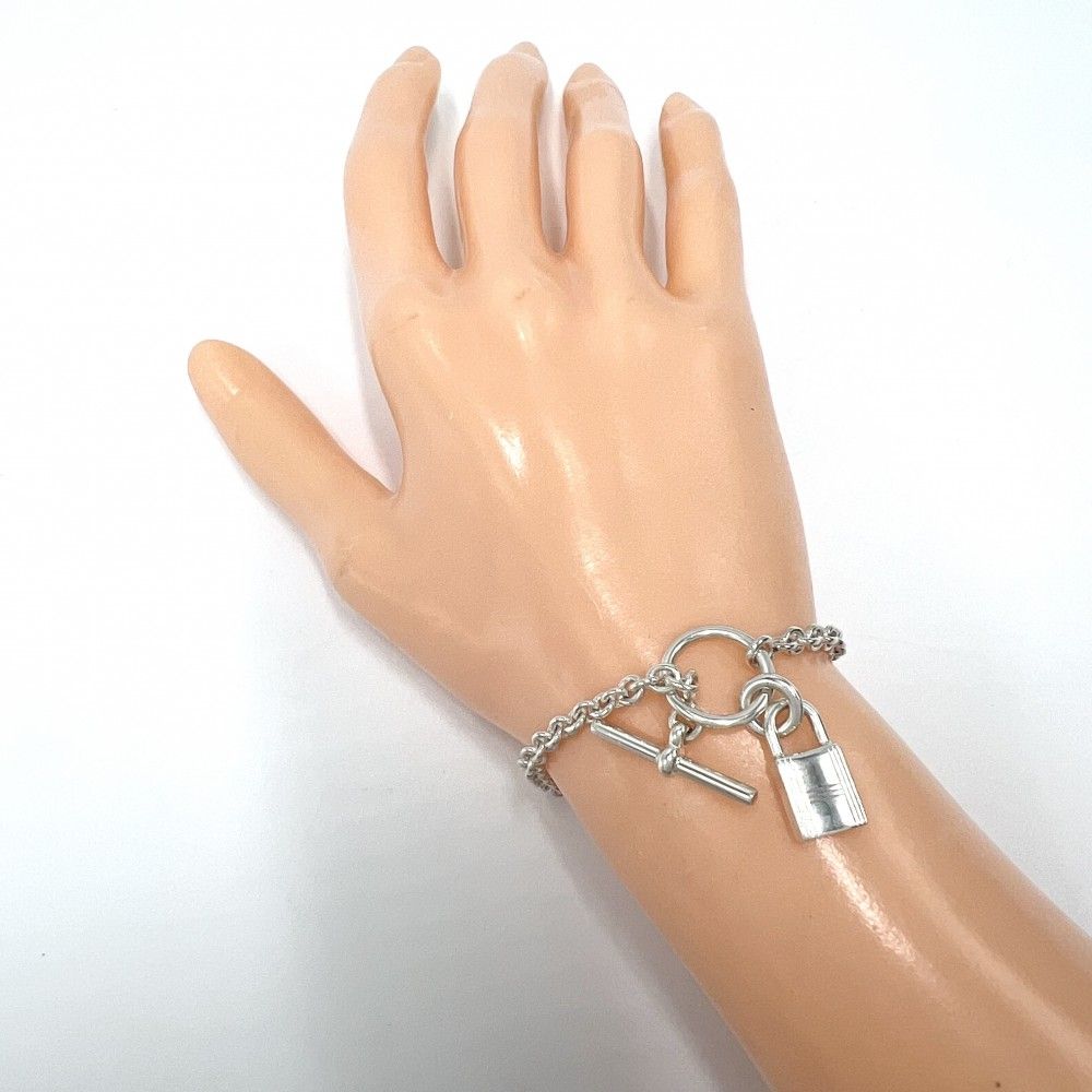 シルバーチェーンブレスレット チャーム付き　ＨＥR M E S アミュレット シルバーチェーンブレスレット チャーム付き HER M E S アミュレット