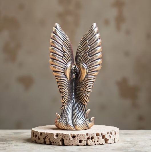 守護天使の置物　ペルー 守護天使の置物ペルー