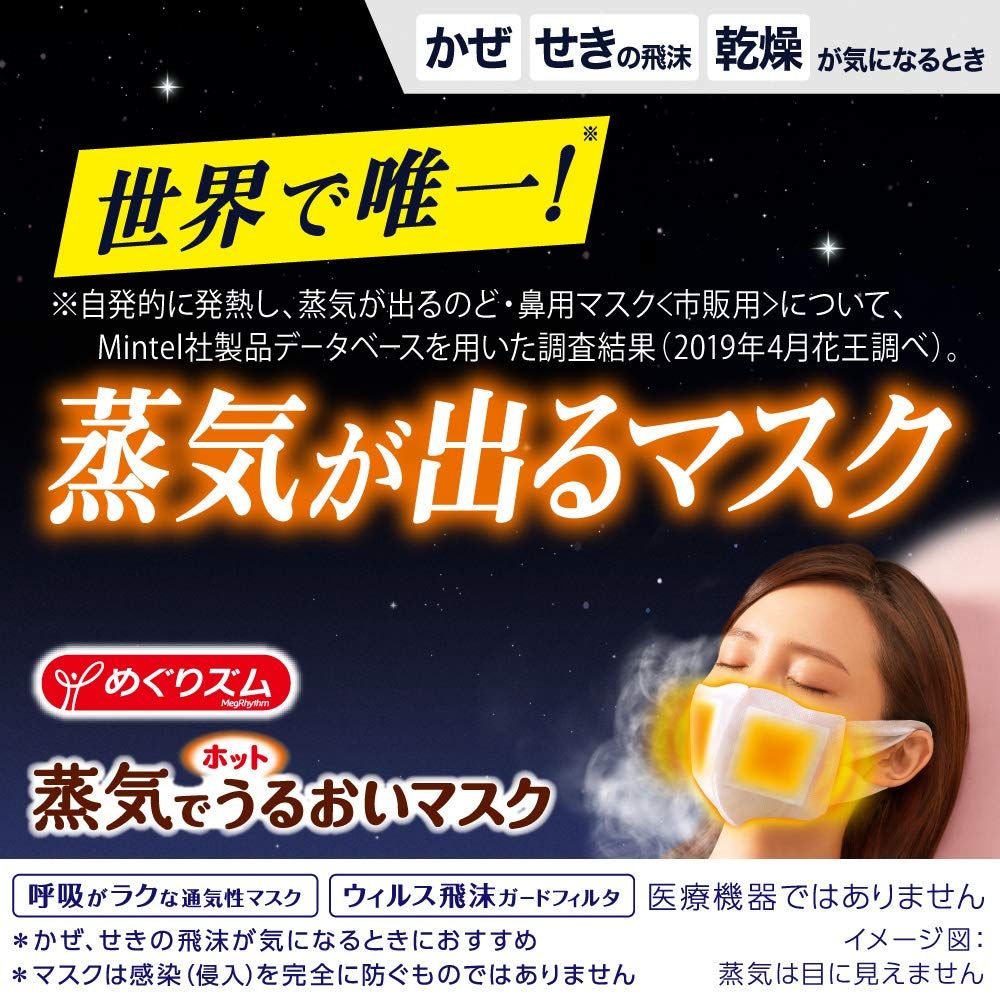メグリズム めぐりズム 蒸気でホットうるおいマスク のど 鼻