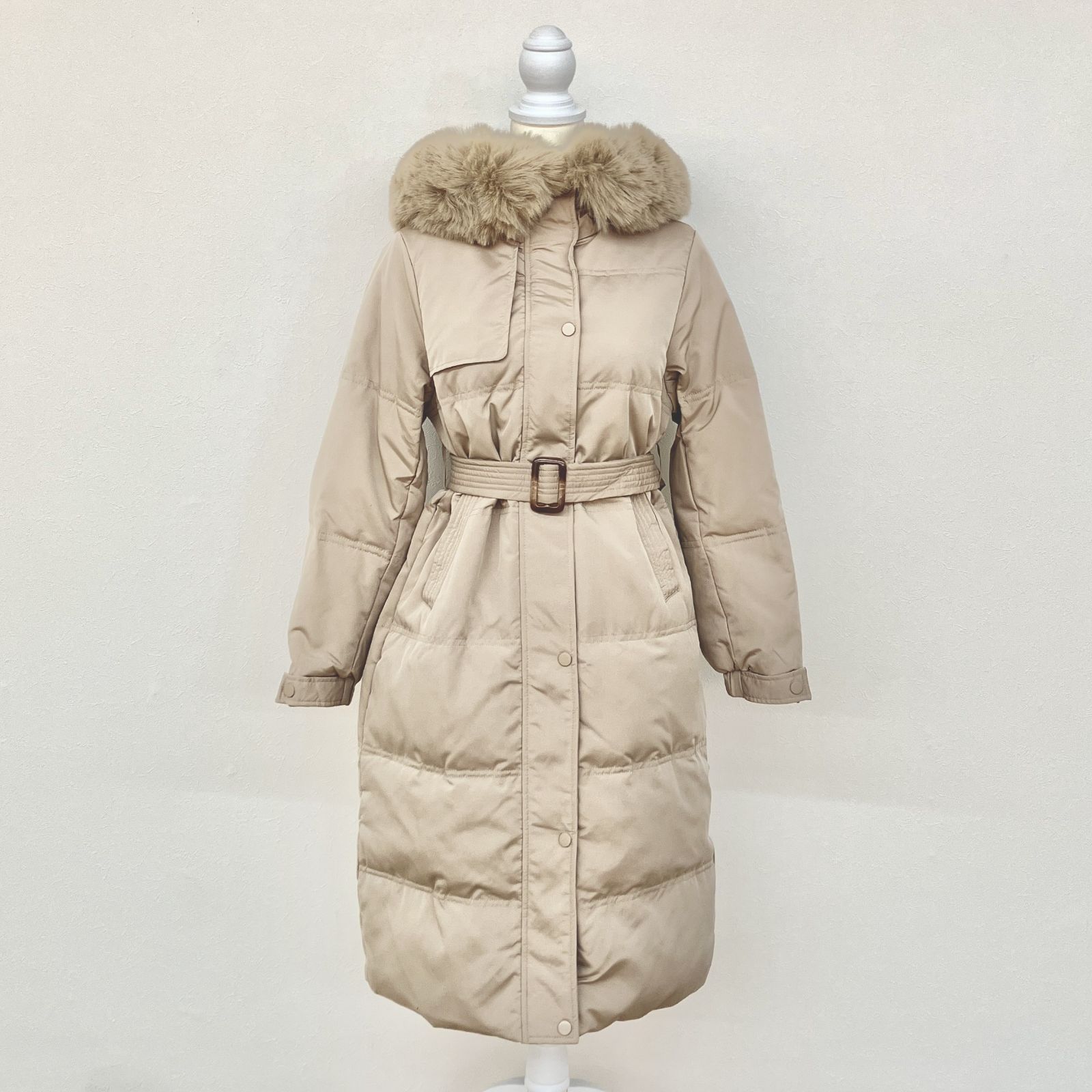 ☆美品 stella tokyo ステラトウキョウ ベージュ ダウンジャケット XL 