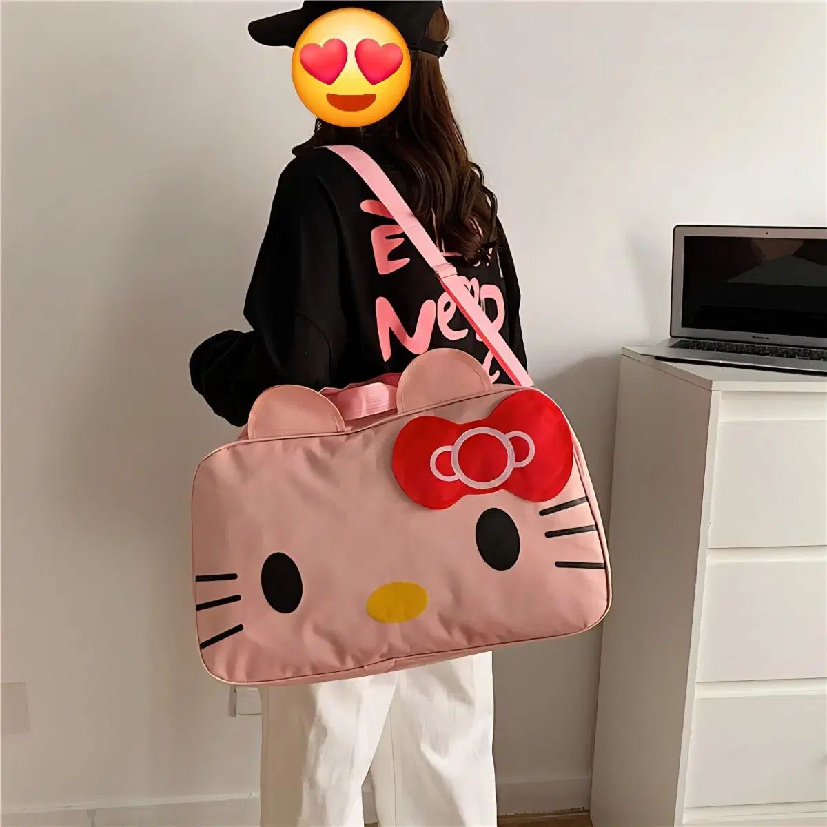 中古 キティ 旅行カバン ハローキティ ボストンバッグ/旅行カバン - メルカリ