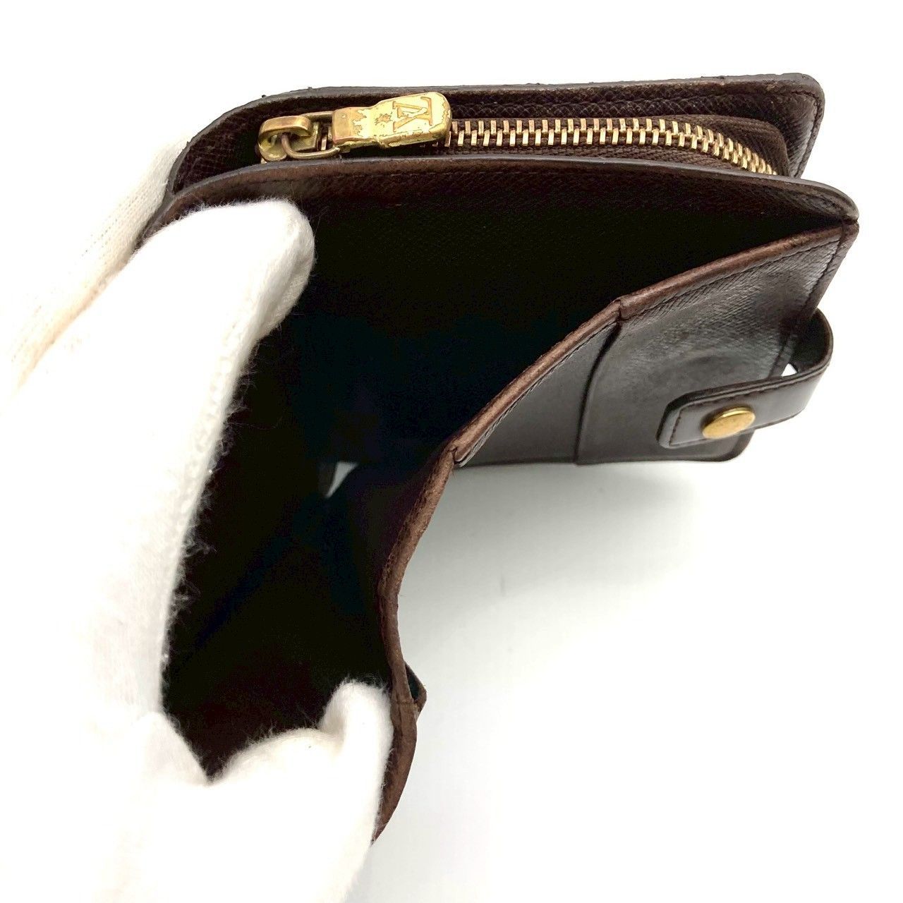 sakura　ルイヴィトン　ダミエエベヌ　コンパクトジップ　二つ折り sakura ルイヴィトン ダミエエベヌ コンパクトジップ 二つ折り LOUIS