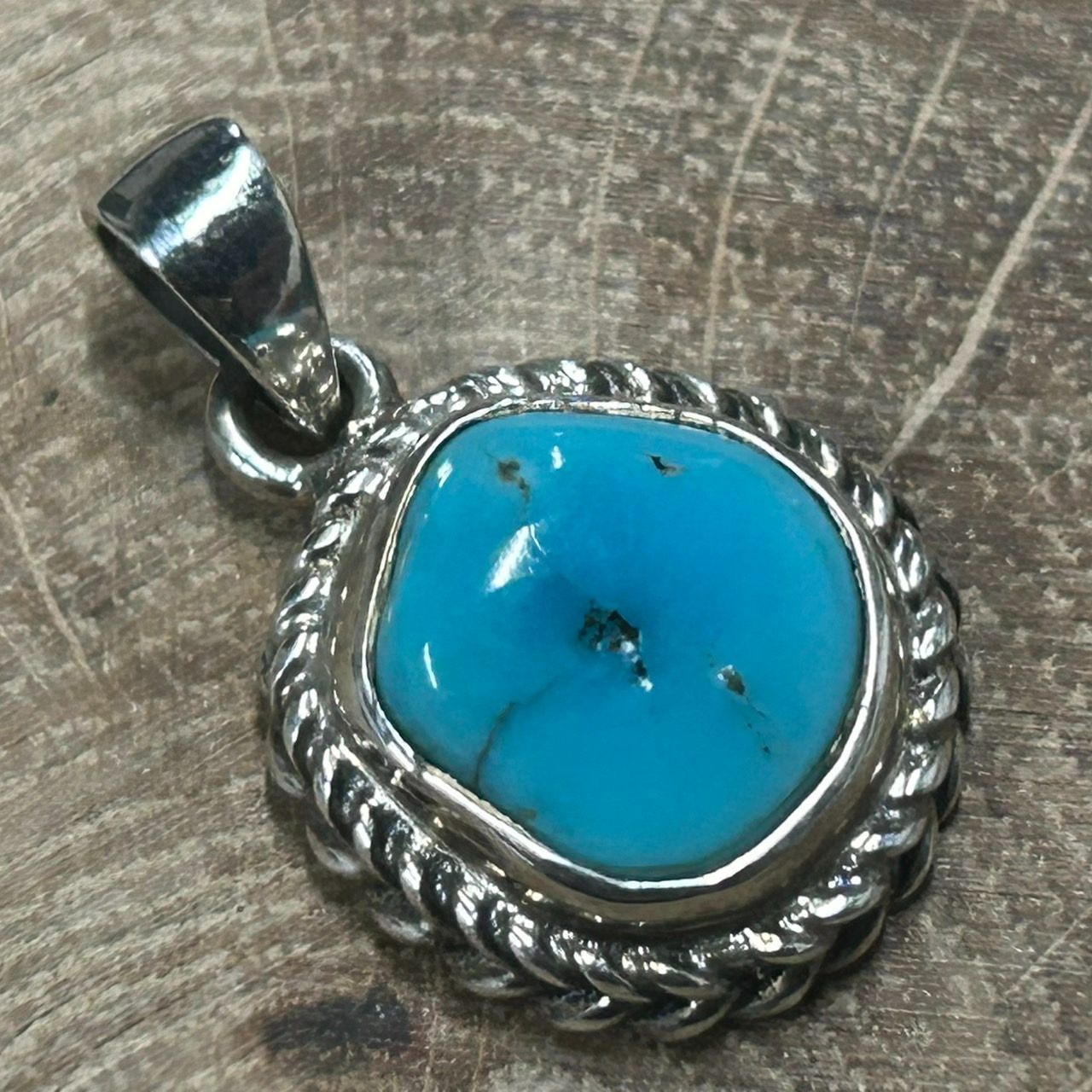 ターコイズ スターリングシルバー ペンダント 新品未使用 Silver925 ターコイズ ペンダントトップ シルバー925