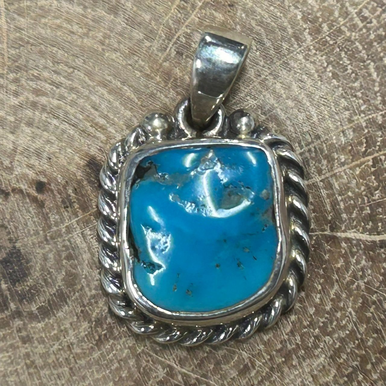 新品未使用 Silver925 ターコイズ ペンダントトップ シルバー925