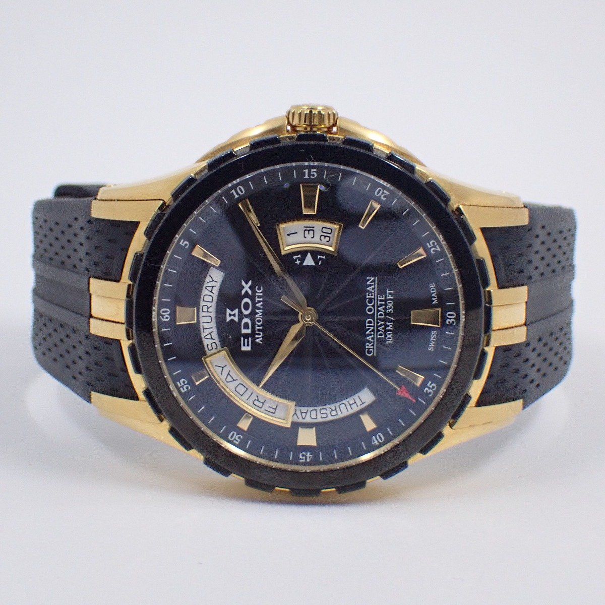 EDOX エドックス グランドオーシャン デイデイト 自動巻き メンズ