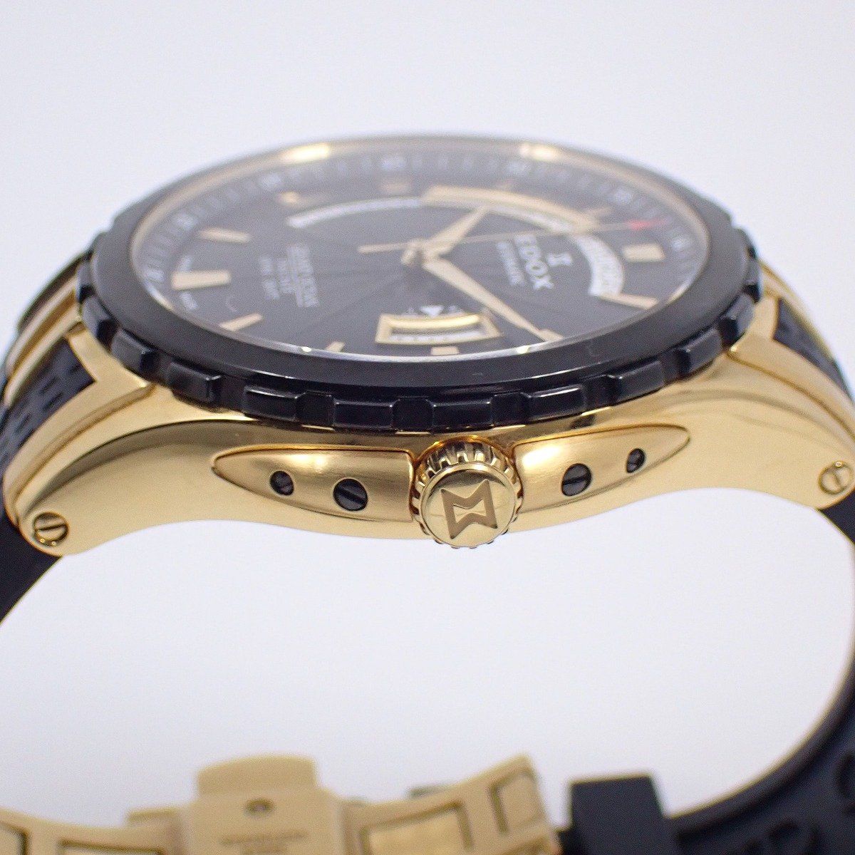 エドックス　EDOX　時計ベルト　メタルブレス　メタルベルト　ブラック　ゴールド エドックス EDOX 時計ベルト メタルブレス メタルベルト ブラック