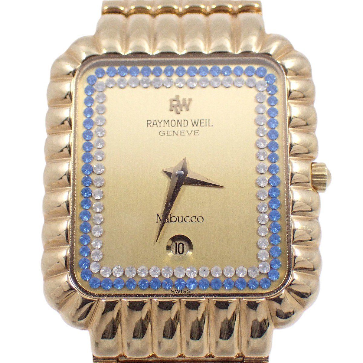レイモンドウィル Nabucco クォーツ メンズ 腕時計 18Kゴールドメッキ