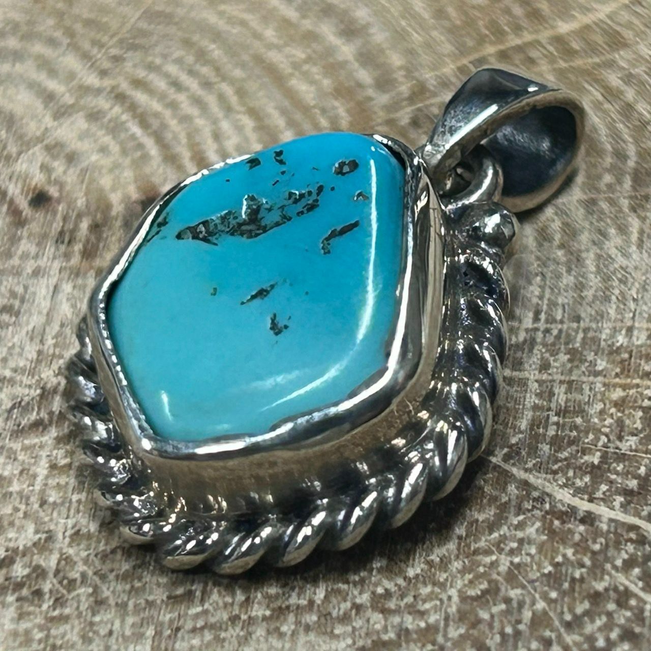 ターコイズ スターリングシルバー ペンダント 新品未使用 Silver925 ターコイズ ペンダントトップ シルバー925