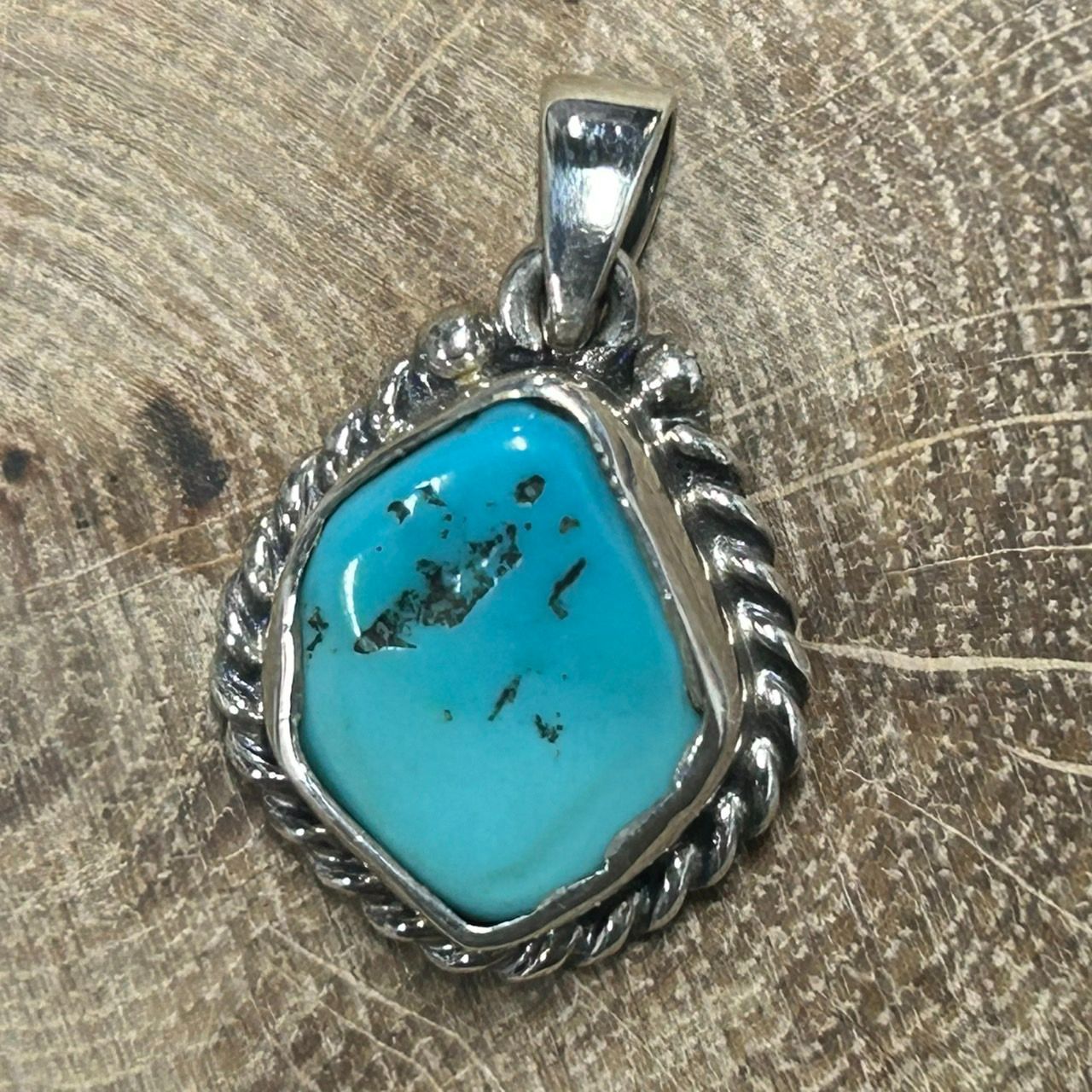 新品未使用 Silver925 ターコイズ ペンダントトップ シルバー925