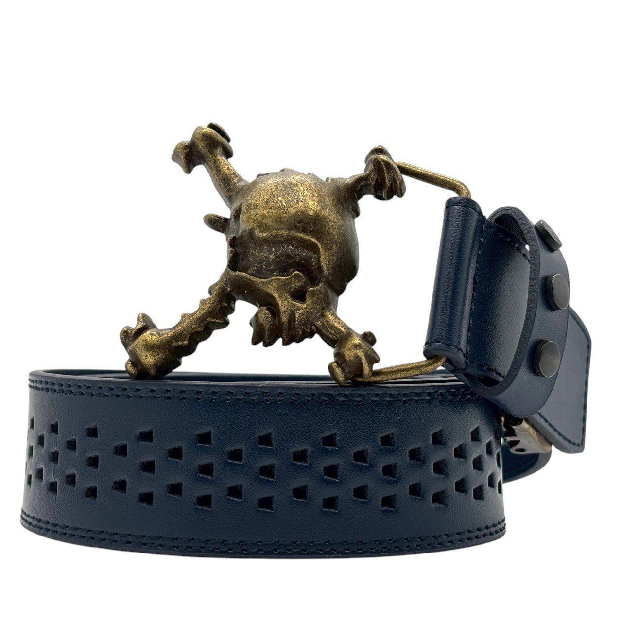 【美品】オークリー　OAKLEY　ゴルフ　ドクロ　ベルト 存在感で差をつける】 OAKLEY オークリー ベルト スカルバックル