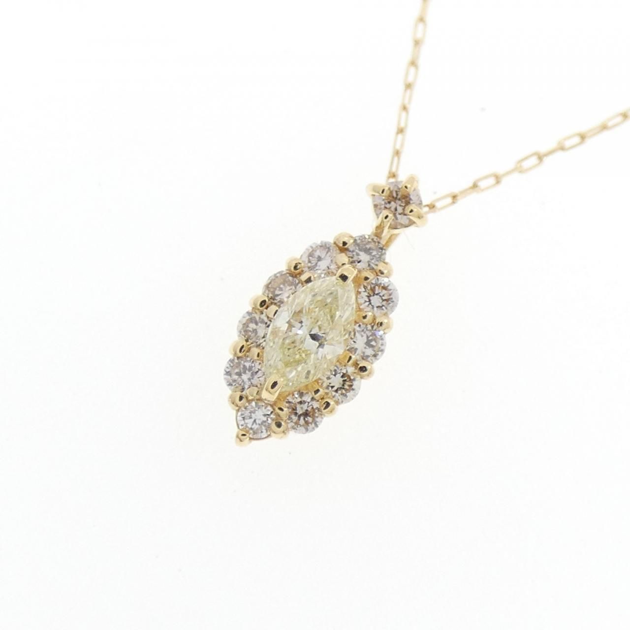 新品】K18YG ダイヤモンド ネックレス 0.20CT - メルカリ