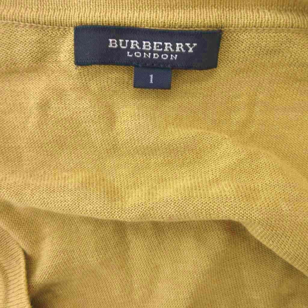 バーバリー ロンドン BURBERRY LONDON ロングカーディガン ニット ロゴ