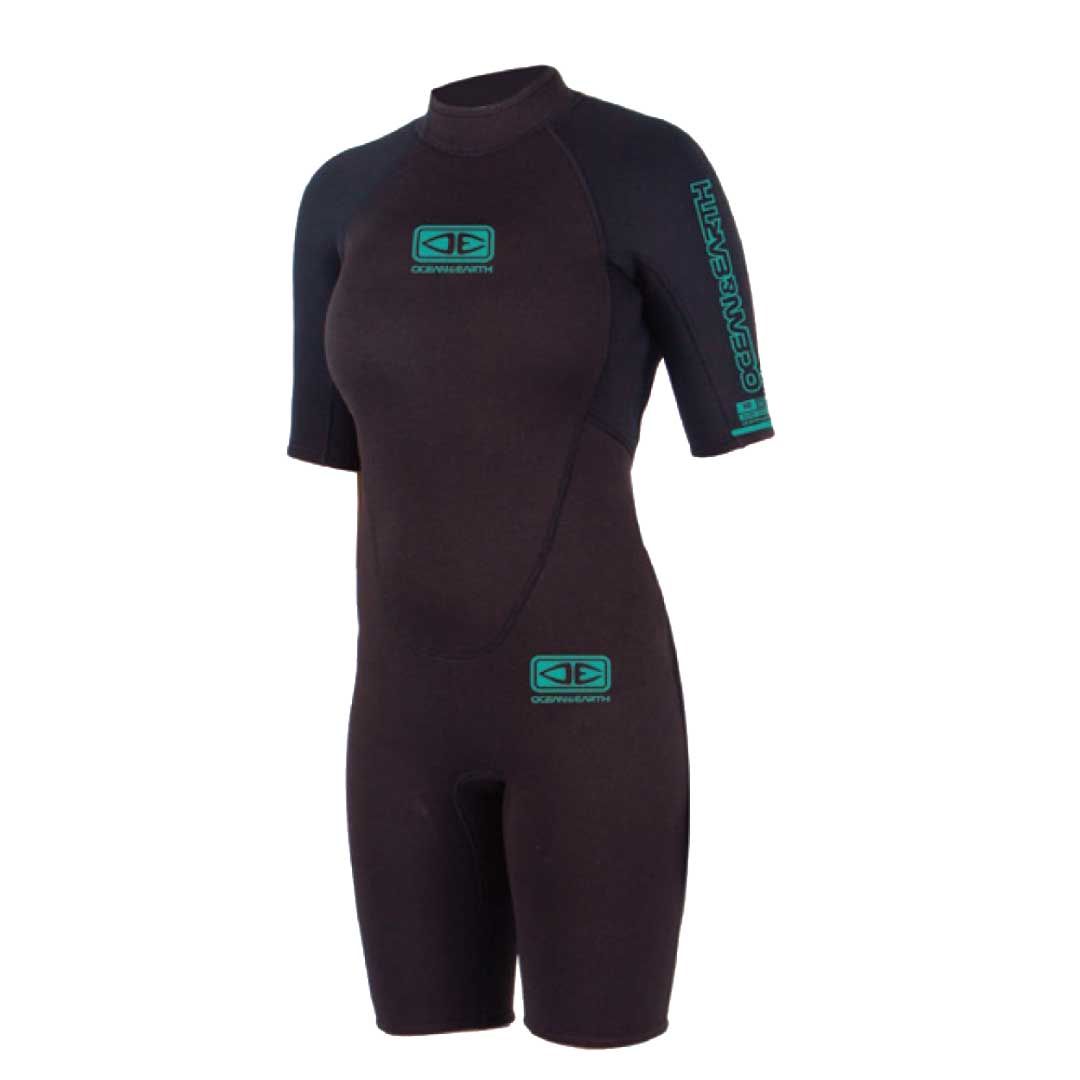 オーシャンアンドアース OCEAN&EARTH LADIES SPRING SUIT 2/2mm レディース半袖短丈パンツ ウエットスーツ