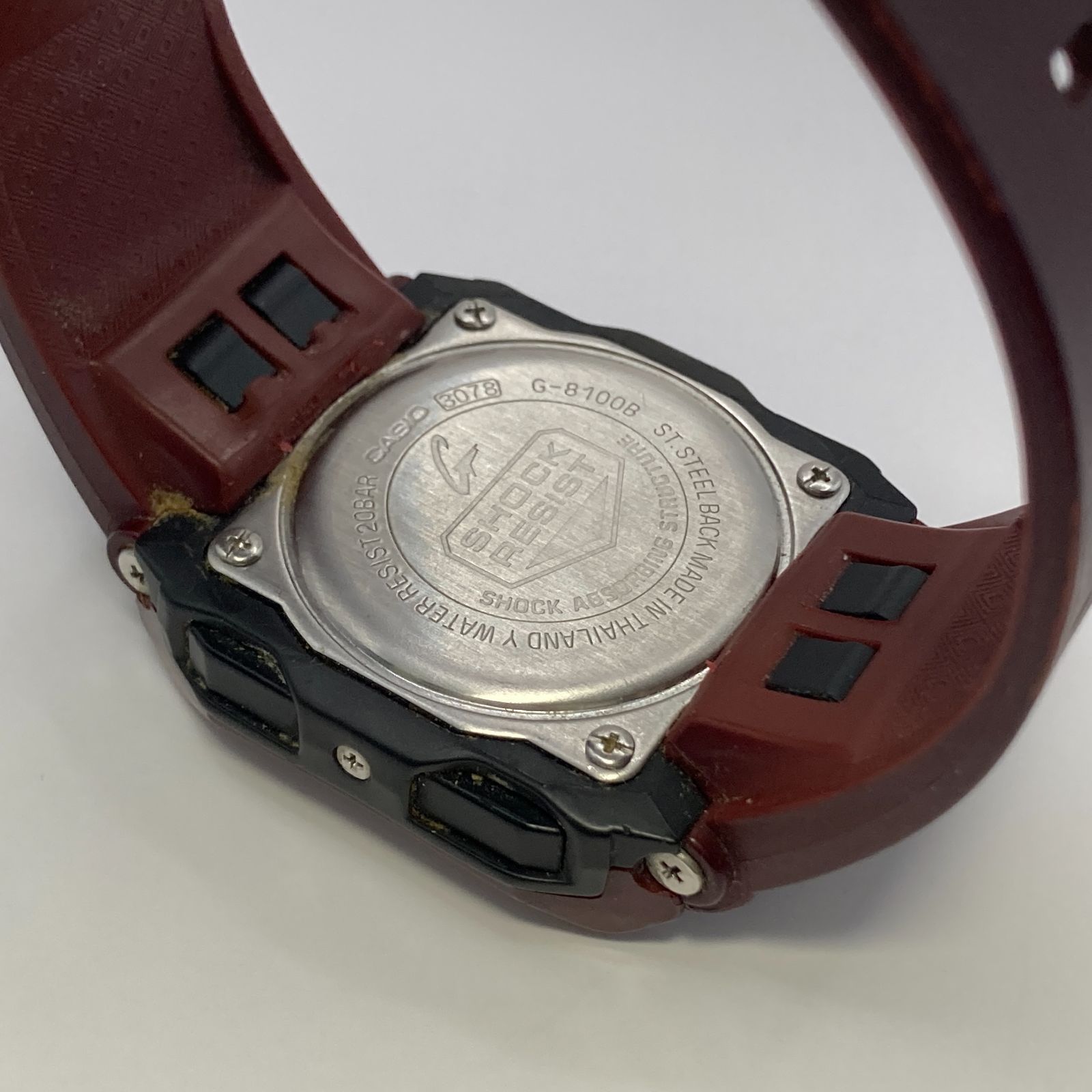 G-SHOCK G-8100Bワインレッド／デュアルイルミネーター CASIO カシオ G