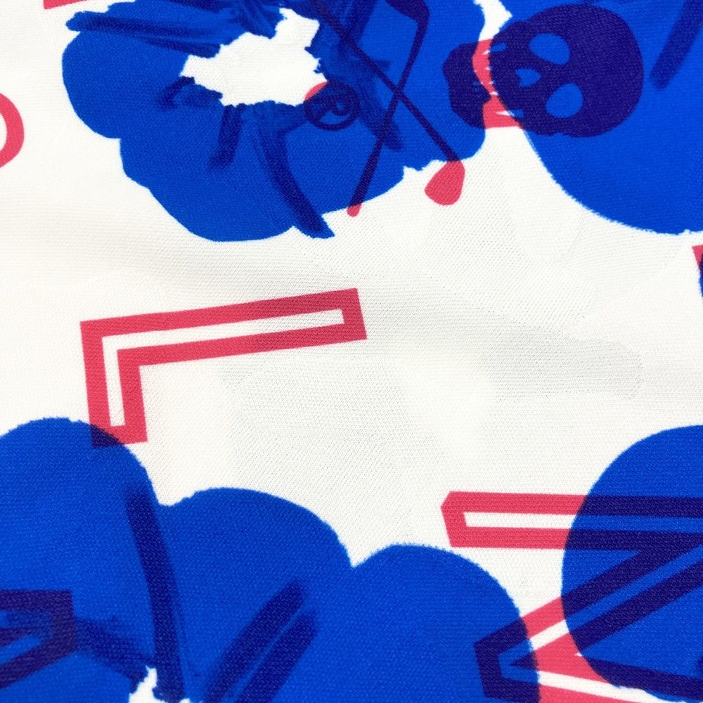 サイズ：38 MARK&LONA マークアンドロナ 半袖ポロシャツ スカル 総柄