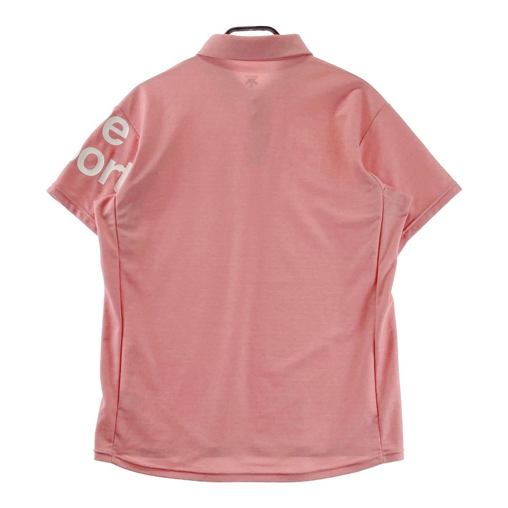 DESCENTE ゴルフ Cool 半袖シャツウェアー　S ピンク サイズ：0 DESCENTE GOLF デサントゴルフ 半袖ポロシャツ プリント