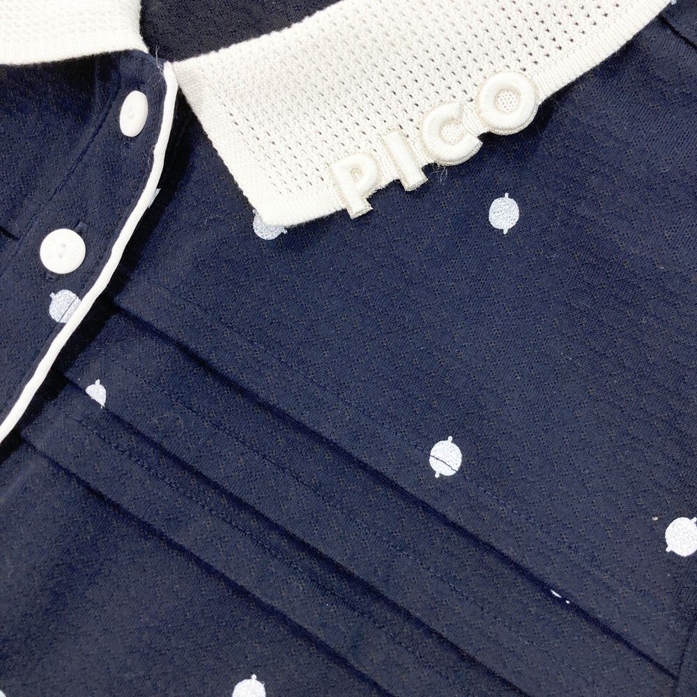 サイズ：3 PICONE CLUB ピッコーネクラブ 半袖ポロシャツ ドット柄