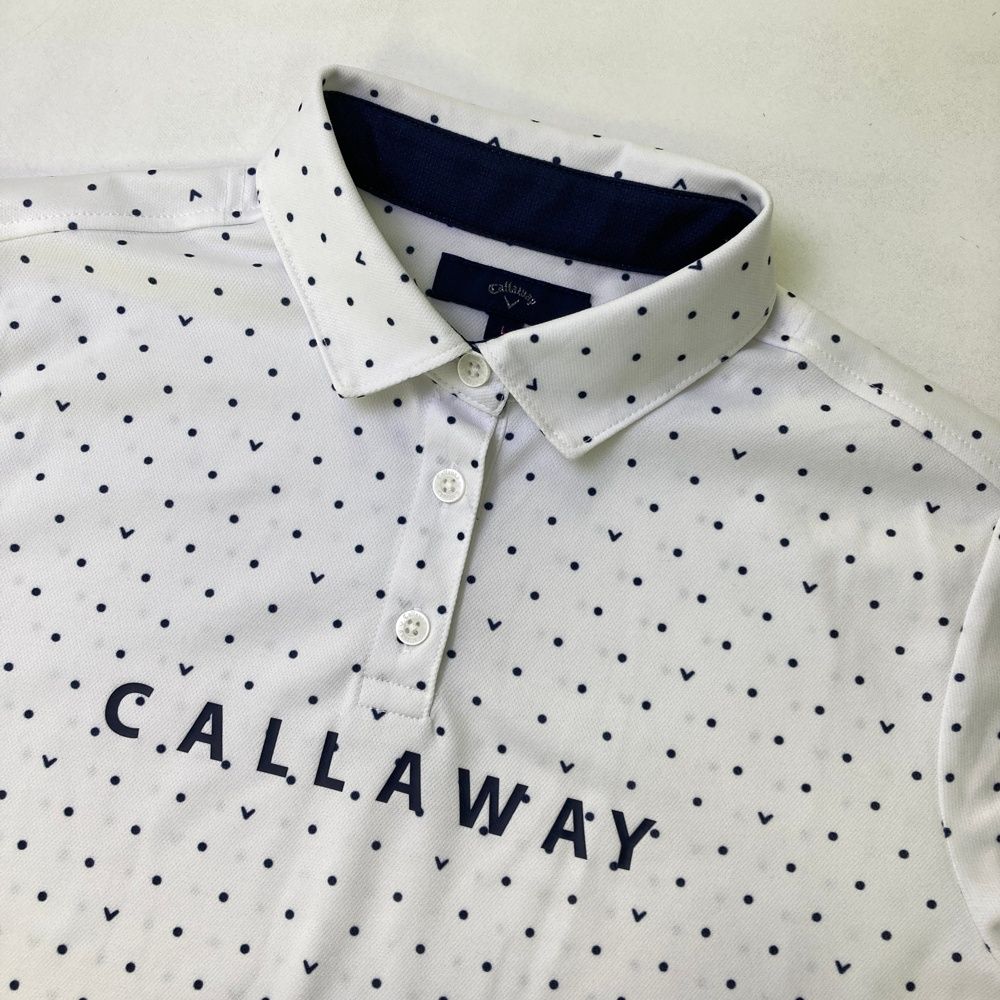 サイズ：L CALLAWAY キャロウェイ 2025年モデル 半袖ポロシャツ ドット