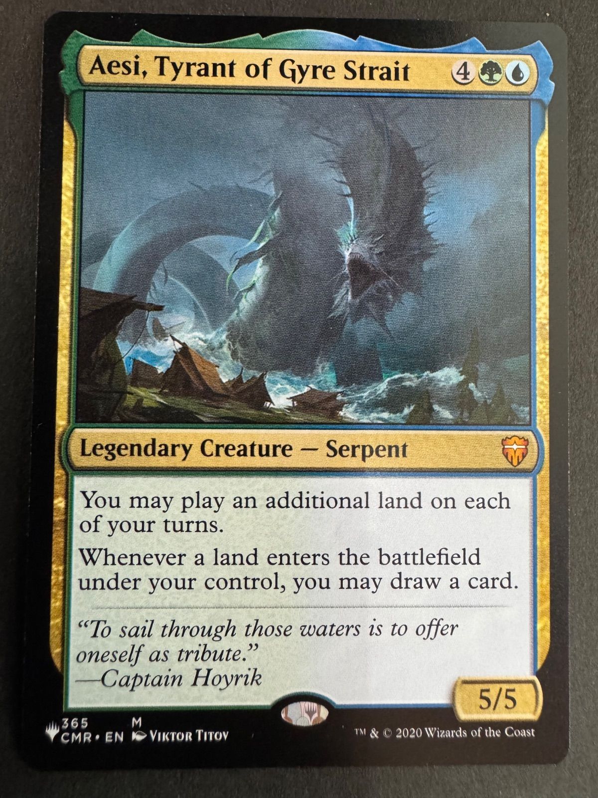 MTG 円渦海峡の暴君、アシー 英語 pwシンボル 統率者 EDH Aesi, Tyrant