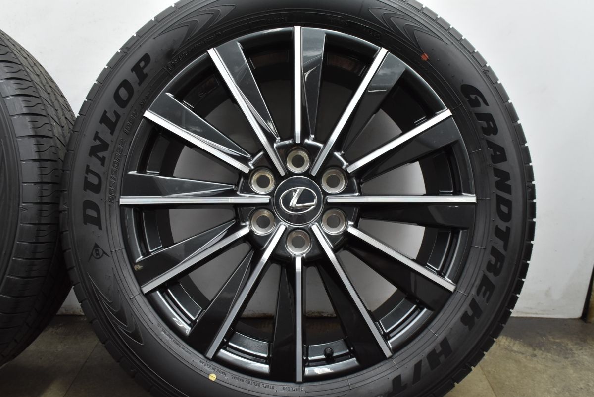 新車外し 美品】レクサス GX550 バージョンL 純正 22in 7.5J +60