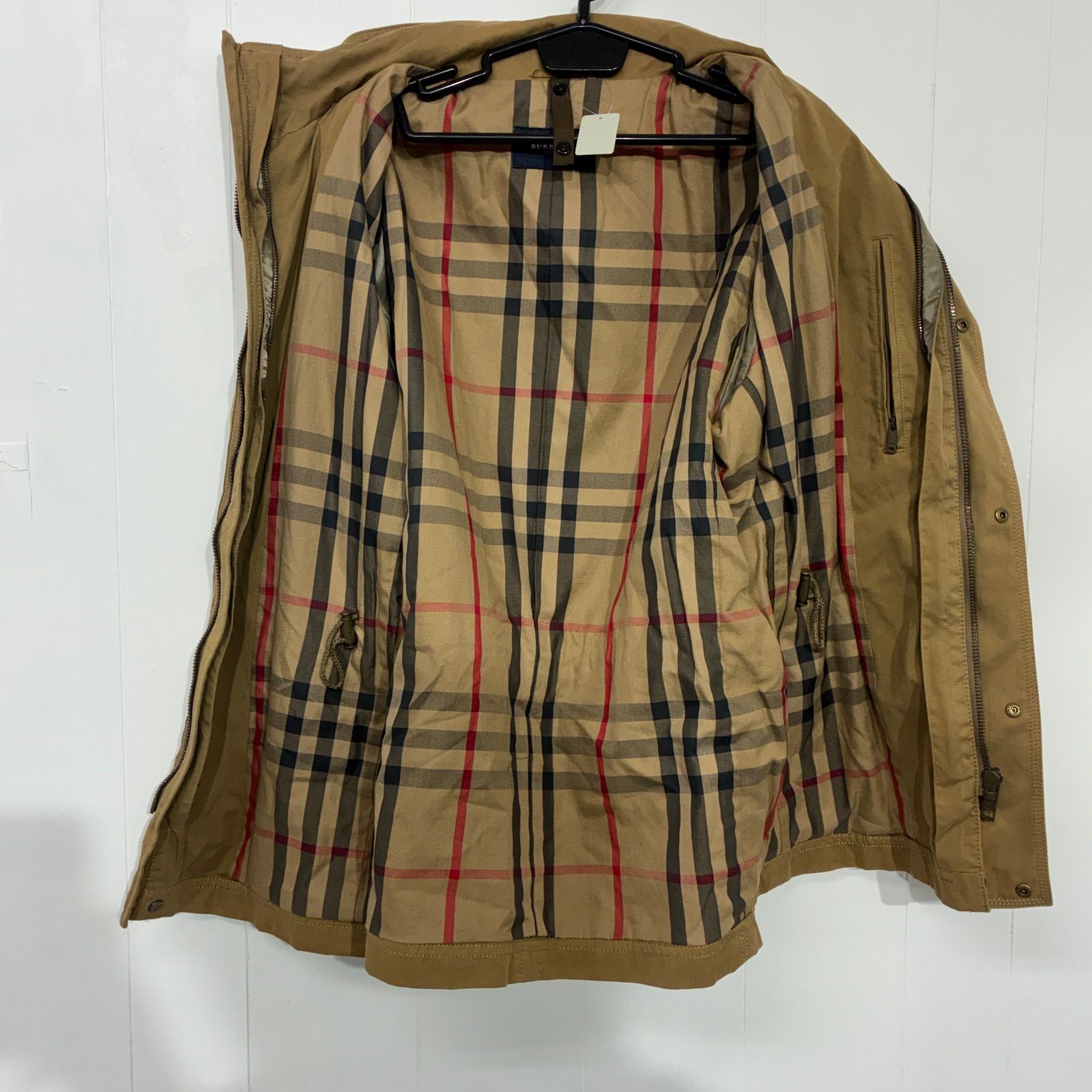 MF BURBERRY LONDON バーバリー モッズコート フードあり メガチェック
