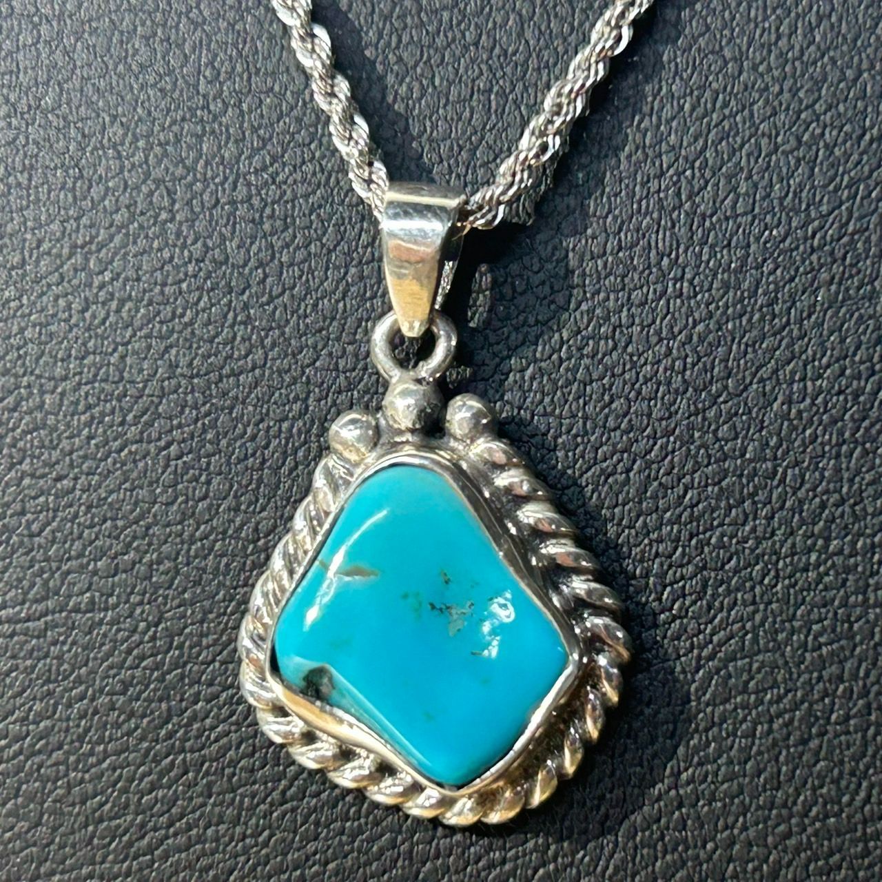 新品未使用 Silver925 ターコイズ ペンダントトップ シルバー925